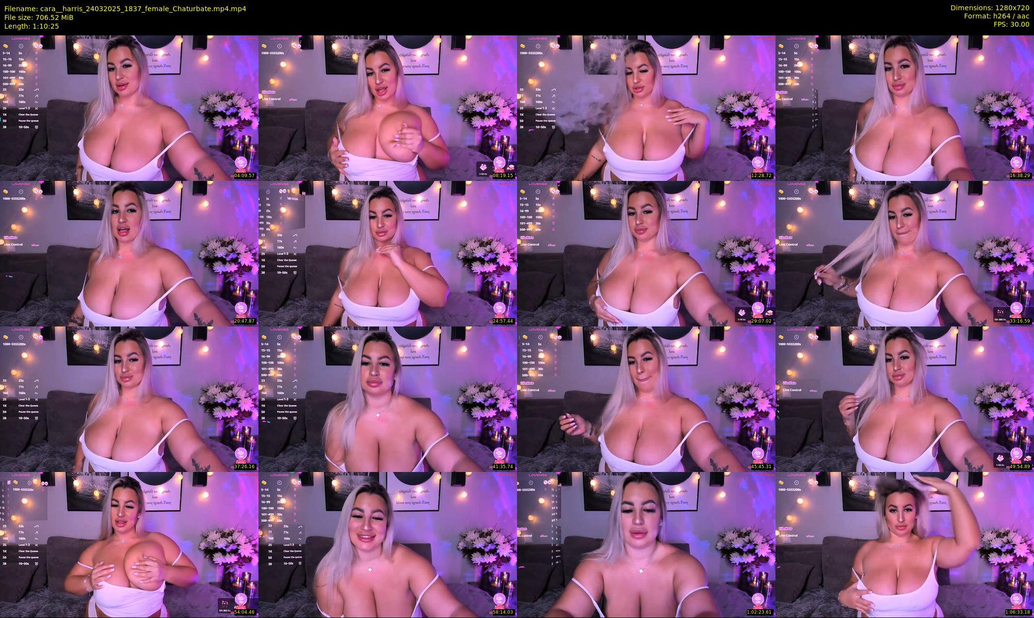 cara__harris — 71 minute Chaturbate female cam show recording, 720p, Mar 24, 2025