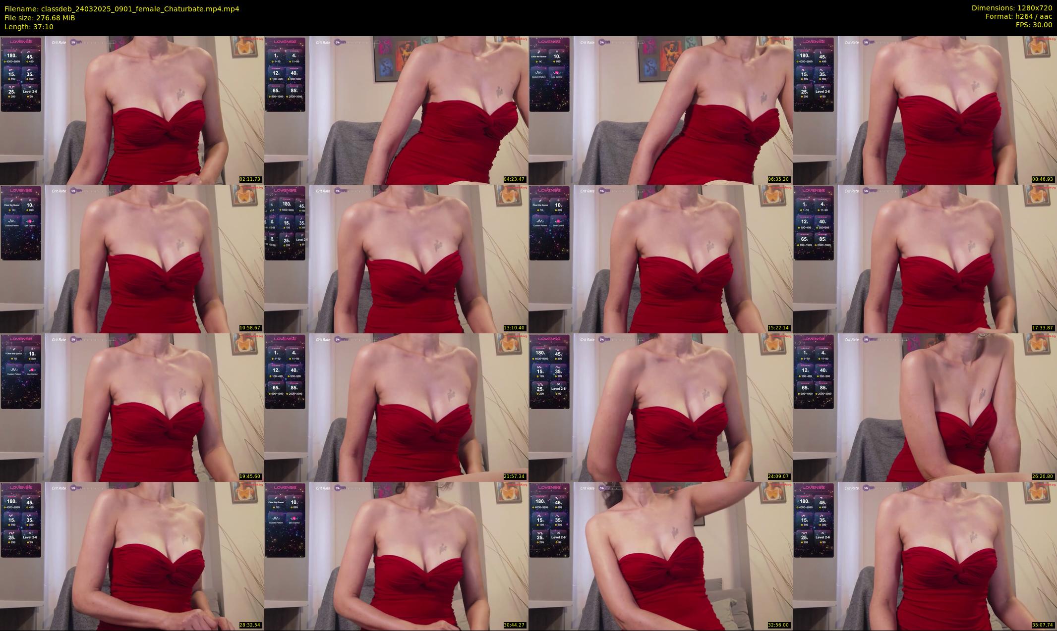 classdeb — 38 minute Chaturbate female cam show recording, 720p, Mar 24, 2025