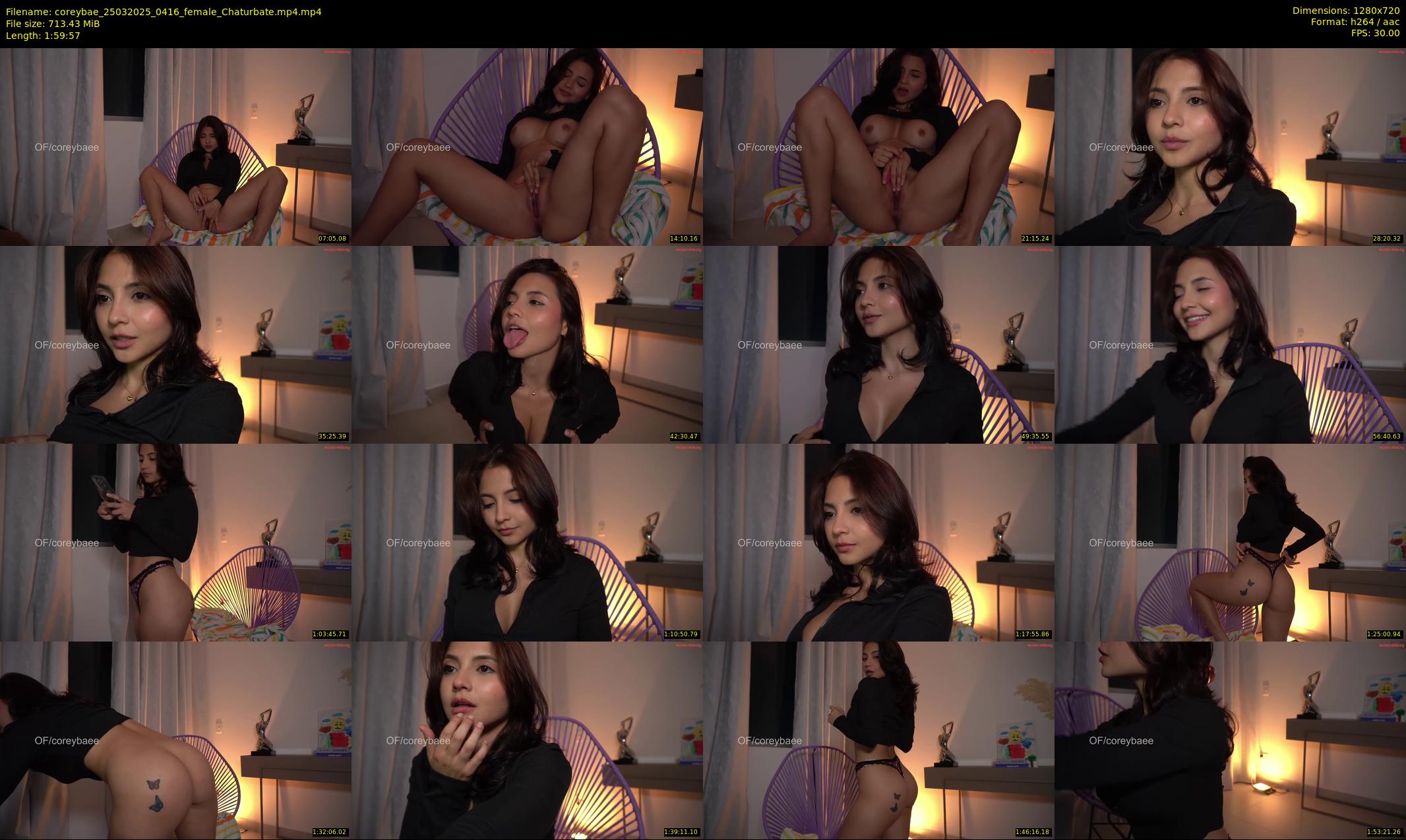 coreybae — 120 minute Chaturbate female cam show recording, 720p, Mar 25, 2025