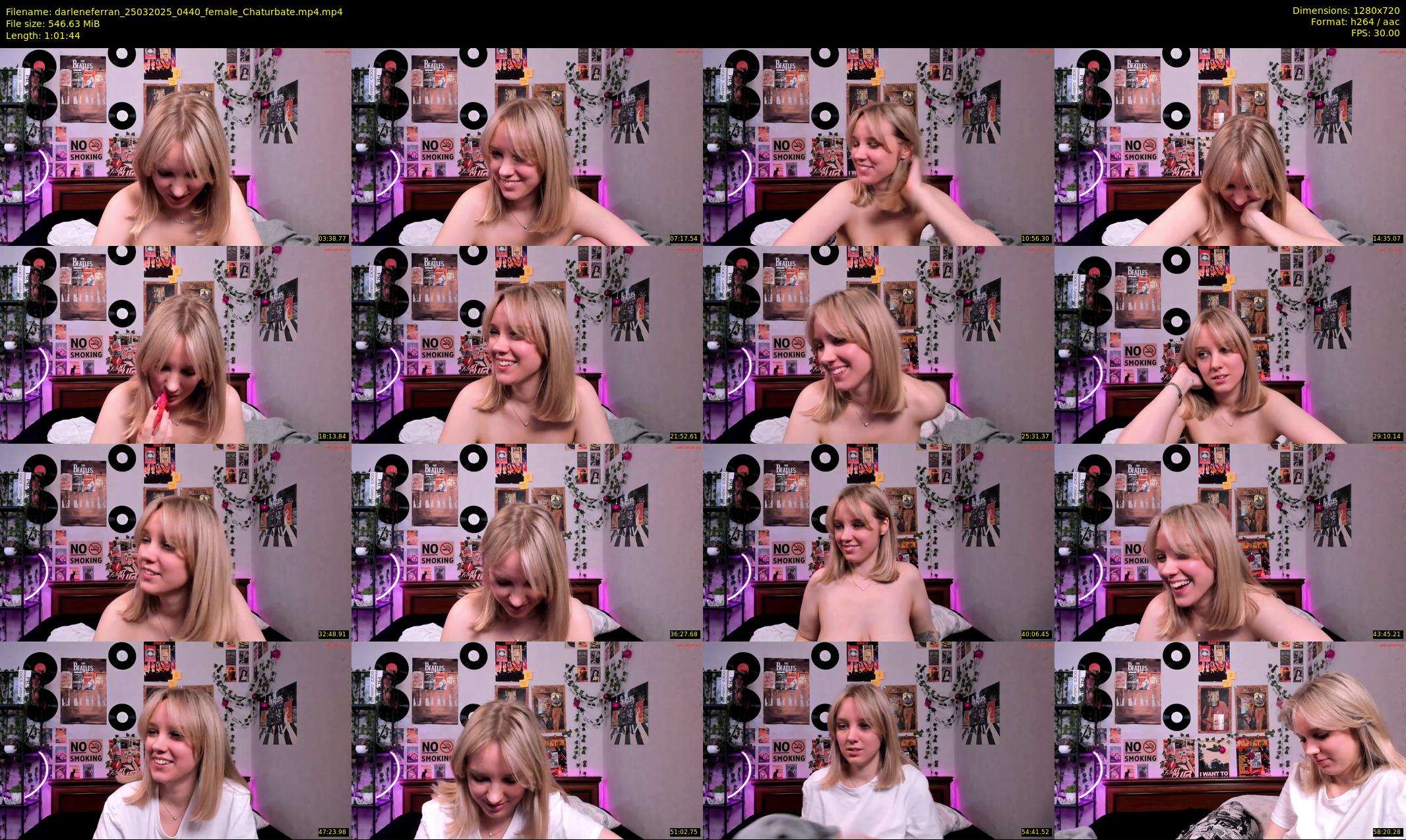 darleneferran — 62 minute Chaturbate female cam show recording, 720p, Mar 25, 2025