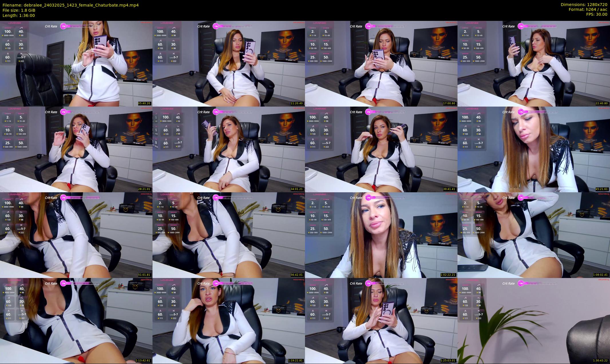 debralee — 96 minute Chaturbate female cam show recording, 720p, Mar 24, 2025