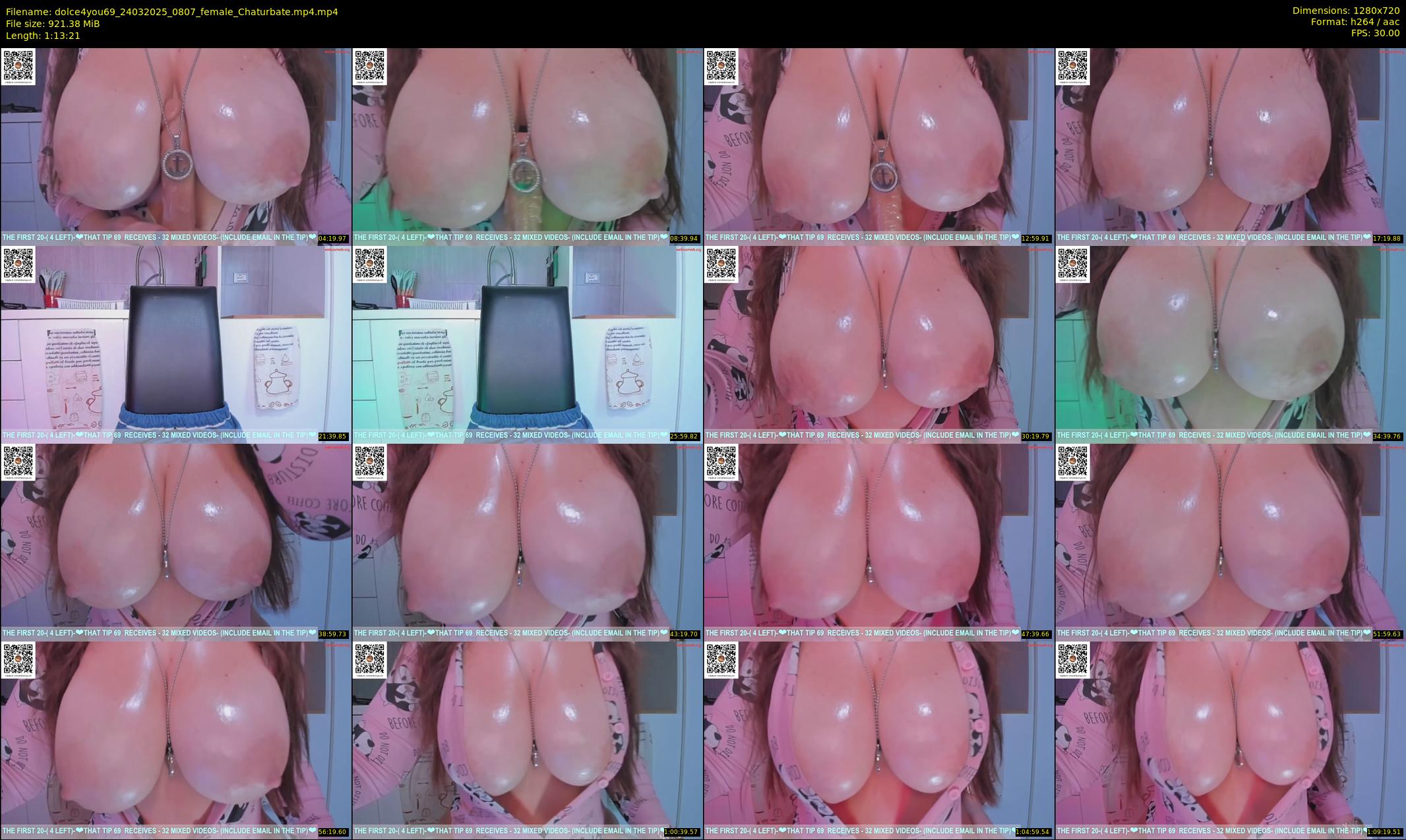dolce4you69 — 74 minute Chaturbate female cam show recording, 720p, Mar 24, 2025