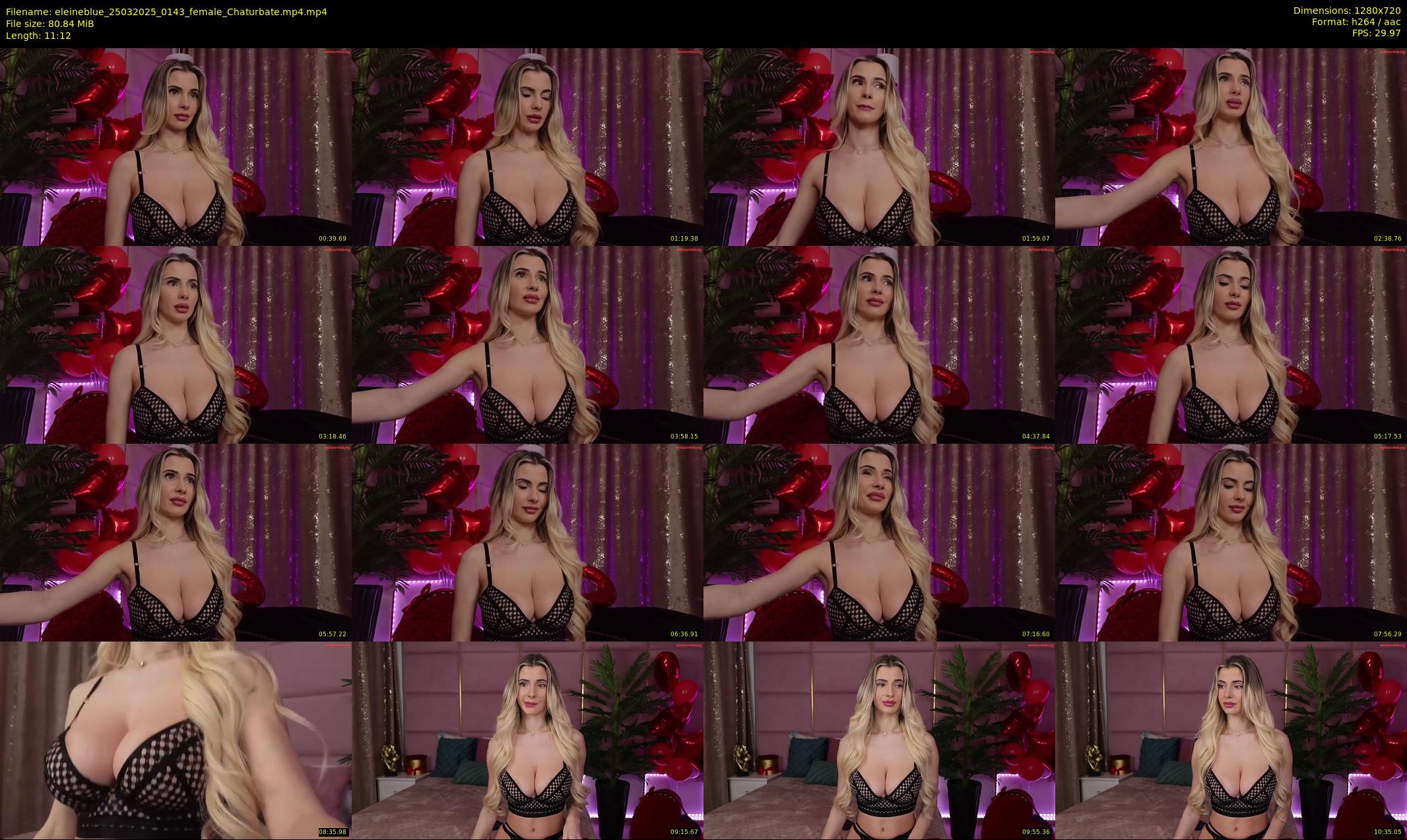 eleineblue — 12 minute Chaturbate female cam show recording, 720p, Mar 25, 2025