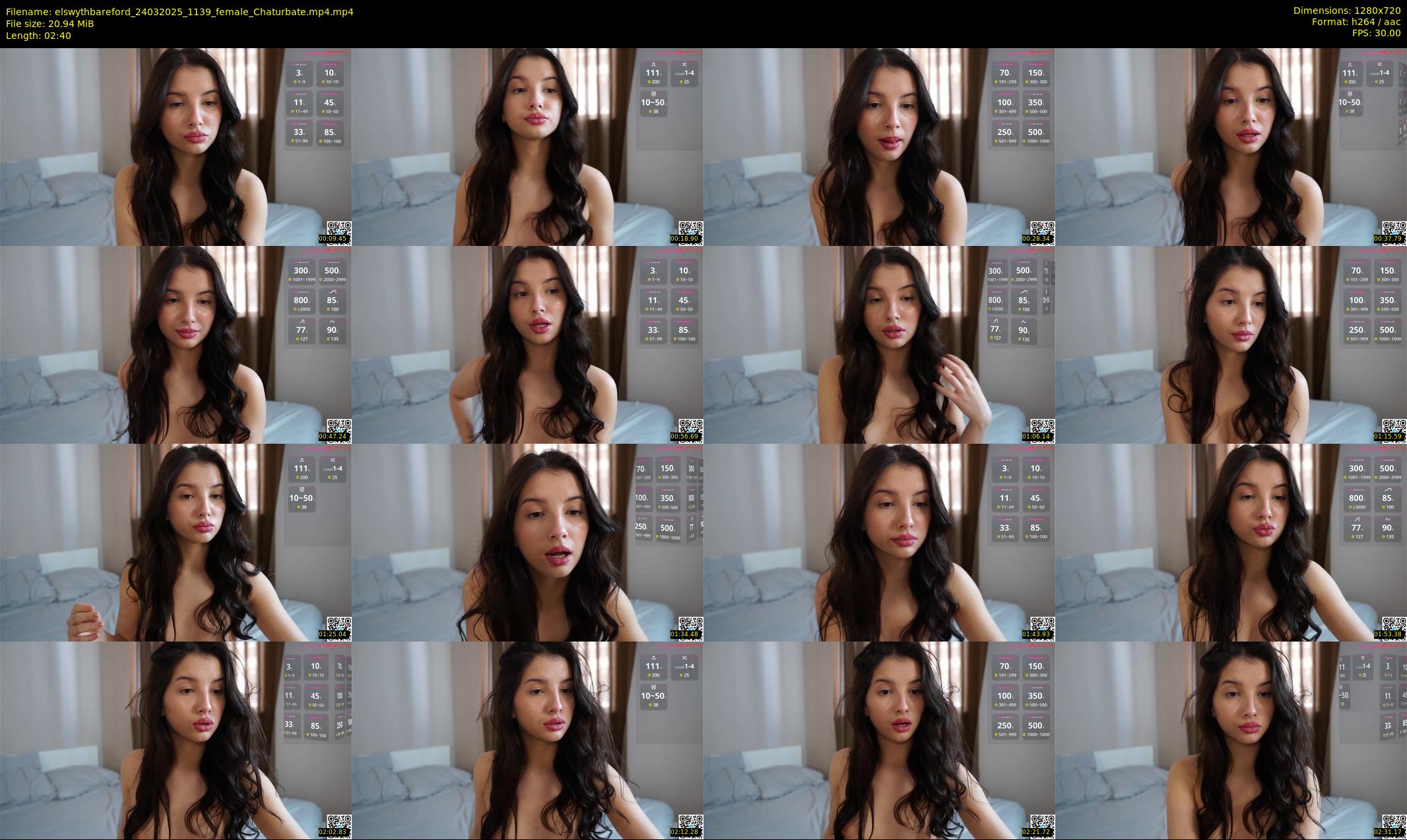 elswythbareford — 3 minute Chaturbate female cam show recording, 720p, Mar 24, 2025