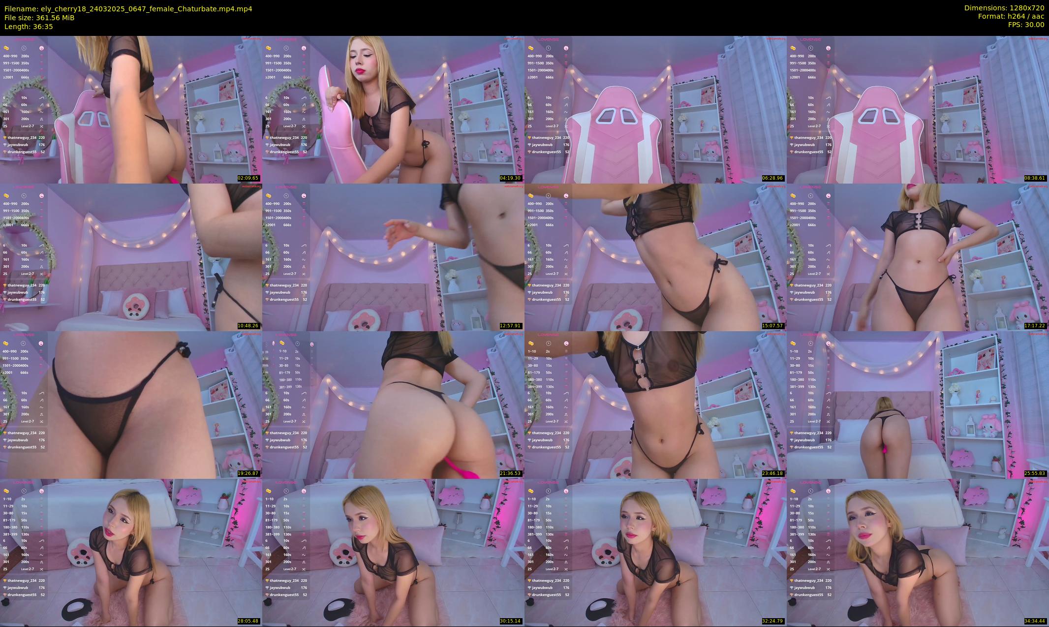 ely_cherry18 — 37 minute Chaturbate female cam show recording, 720p, Mar 24, 2025