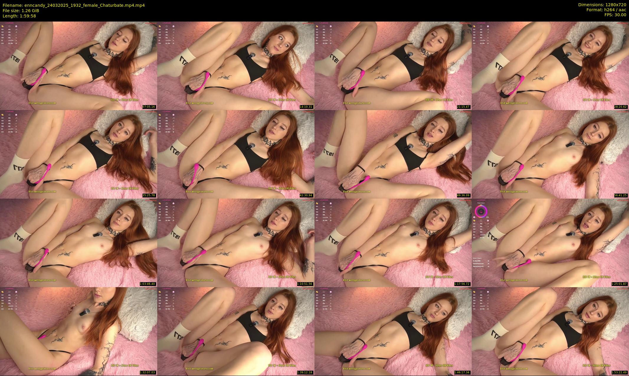 enncandy — 120 minute Chaturbate female cam show recording, 720p, Mar 24, 2025