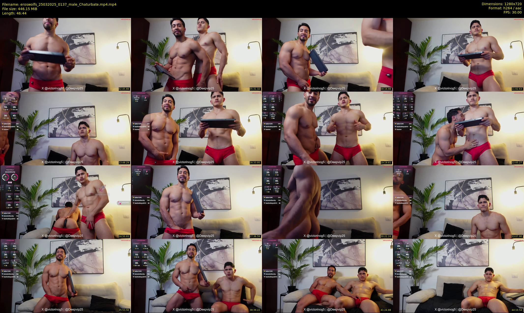 eroswolfs — 47 minute Chaturbate male cam show recording, 720p, Mar 25, 2025