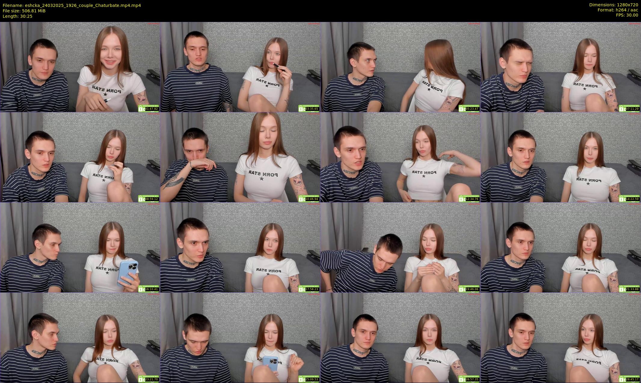 eshcka — 31 minute Chaturbate couple cam show recording, 720p, Mar 24, 2025