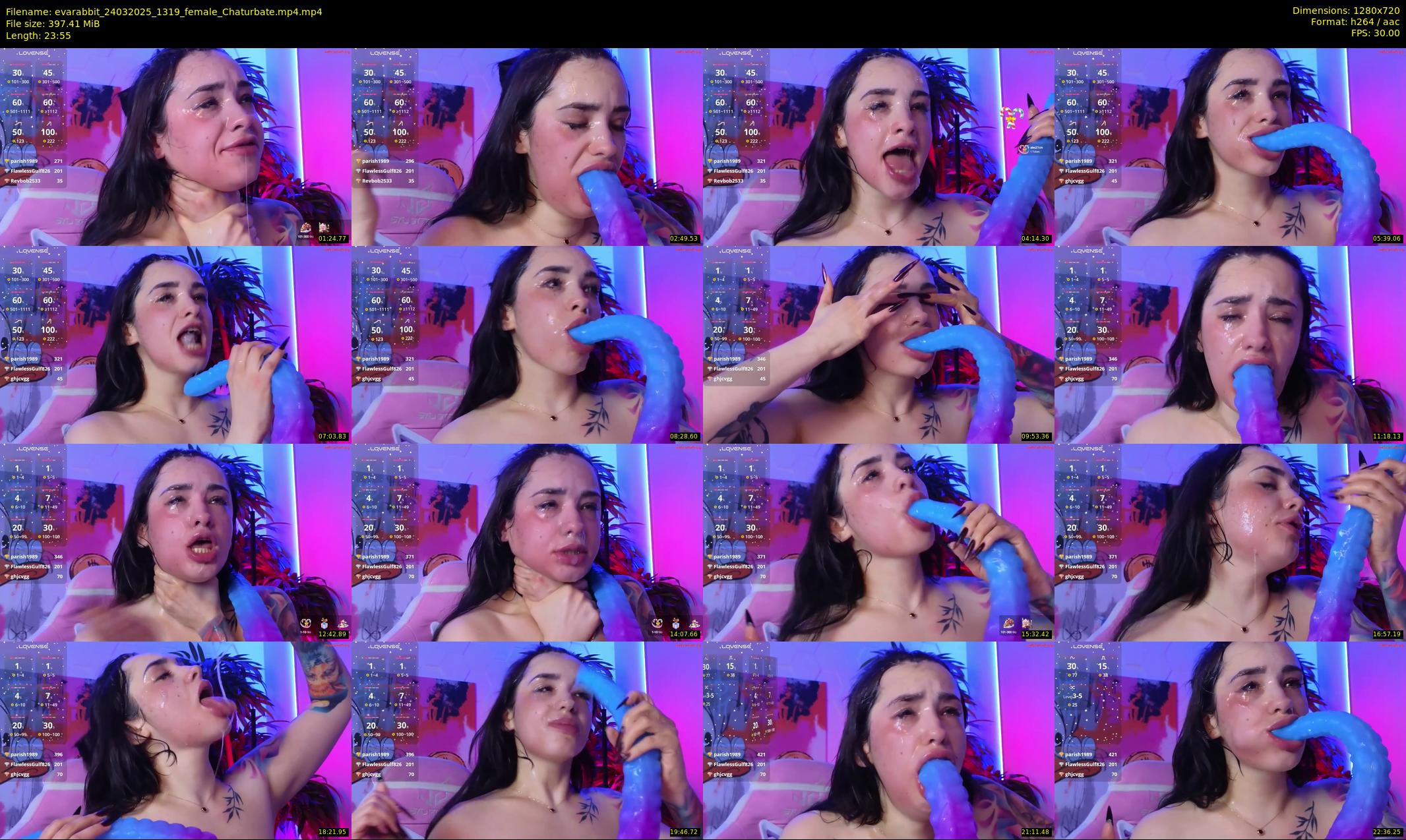 evarabbit — 24 minute Chaturbate female cam show recording, 720p, Mar 24, 2025