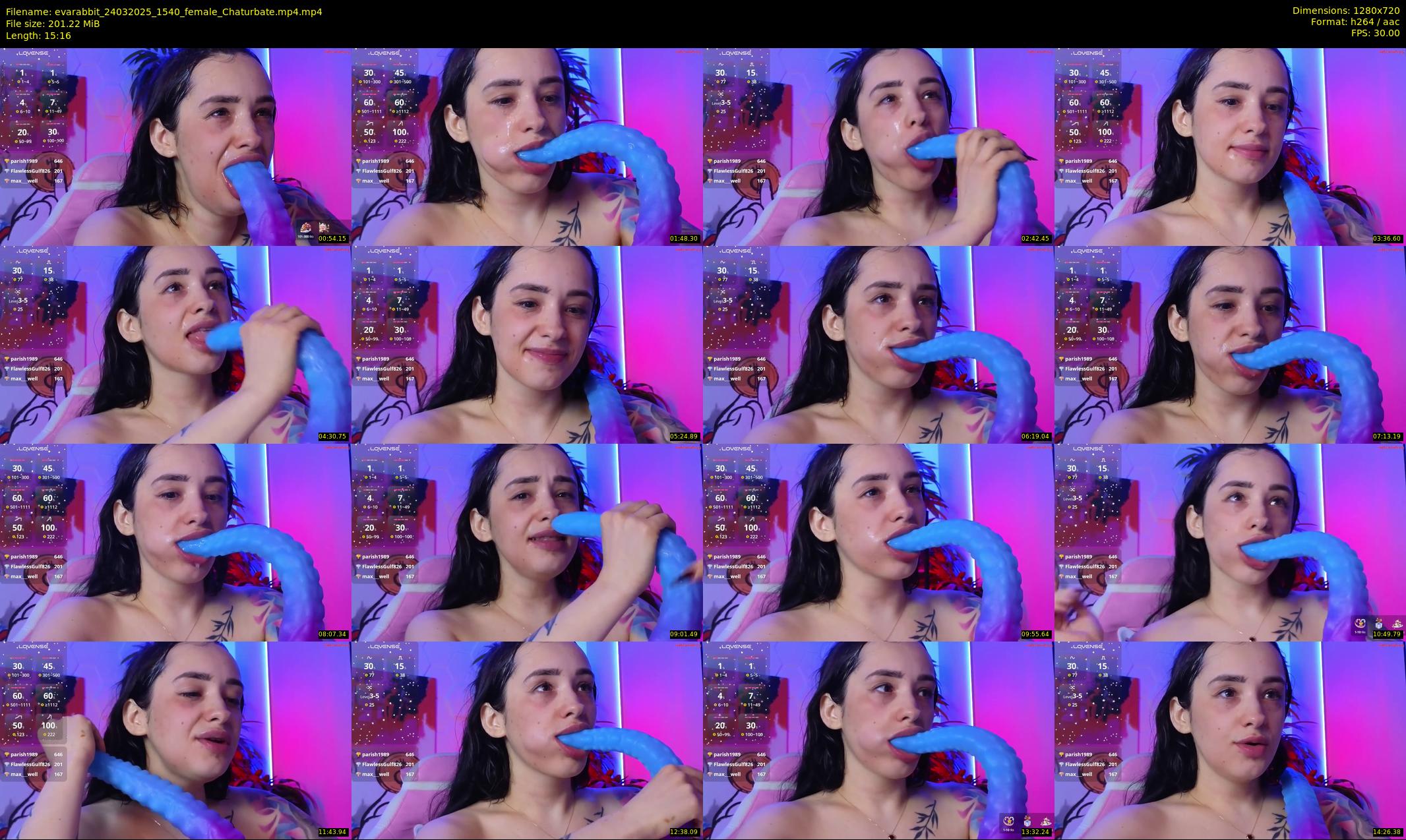 evarabbit — 16 minute Chaturbate female cam show recording, 720p, Mar 24, 2025