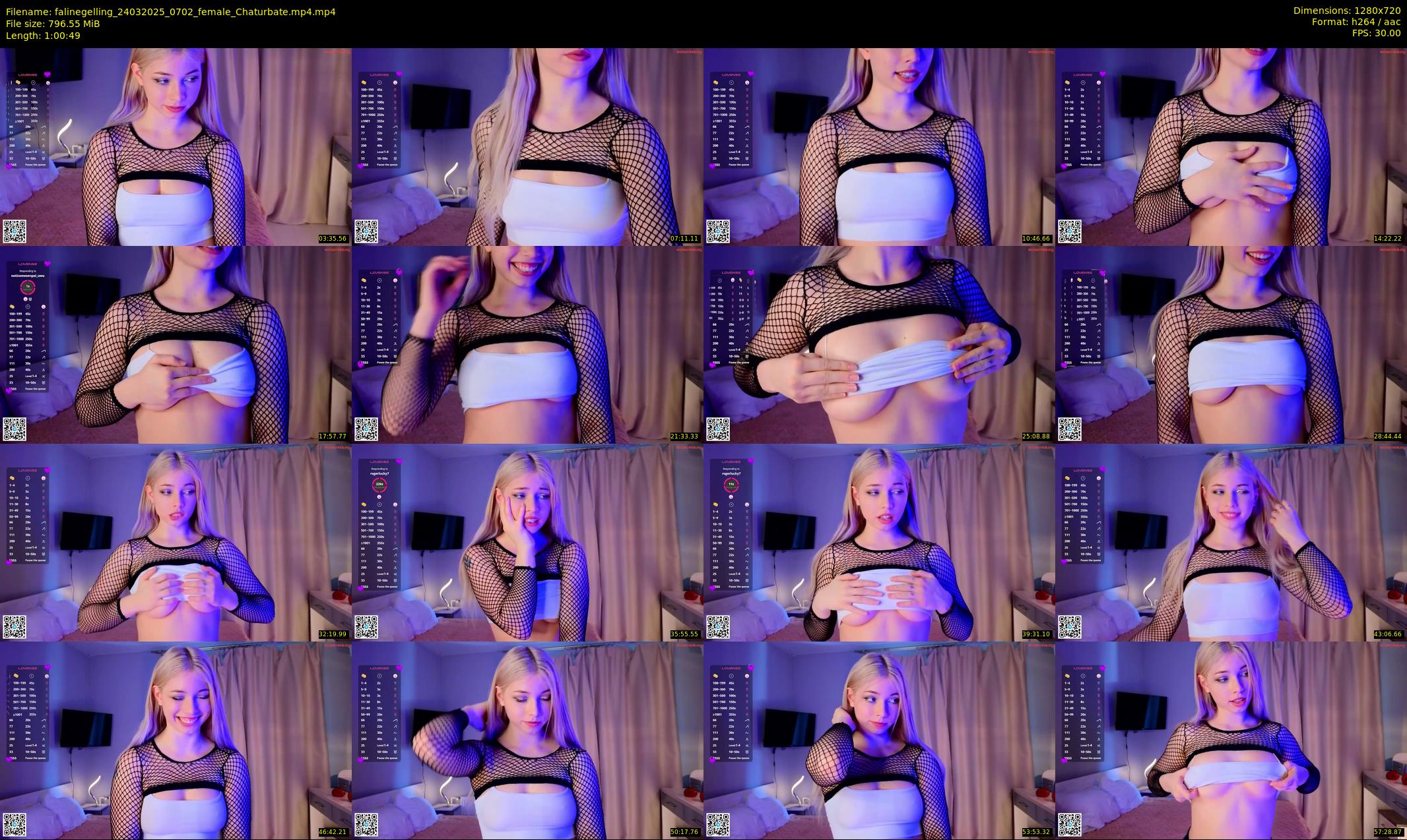 falinegelling — 61 minute Chaturbate female cam show recording, 720p, Mar 24, 2025