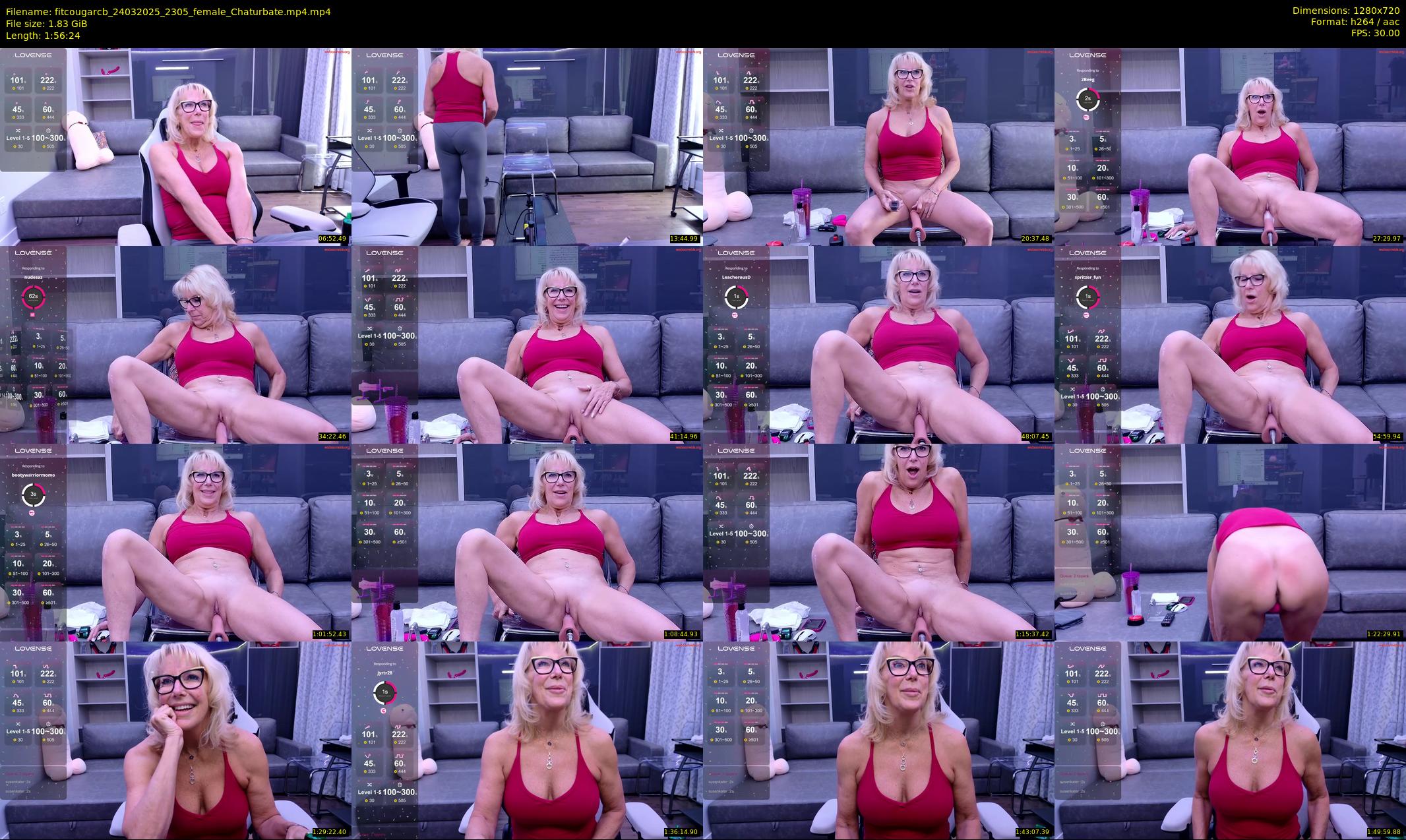 fitcougarcb — 117 minute Chaturbate female cam show recording, 720p, Mar 24, 2025