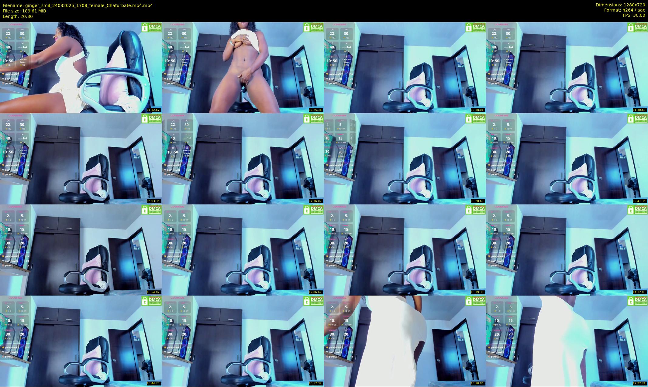ginger_smil — 21 minute Chaturbate female cam show recording, 720p, Mar 24, 2025