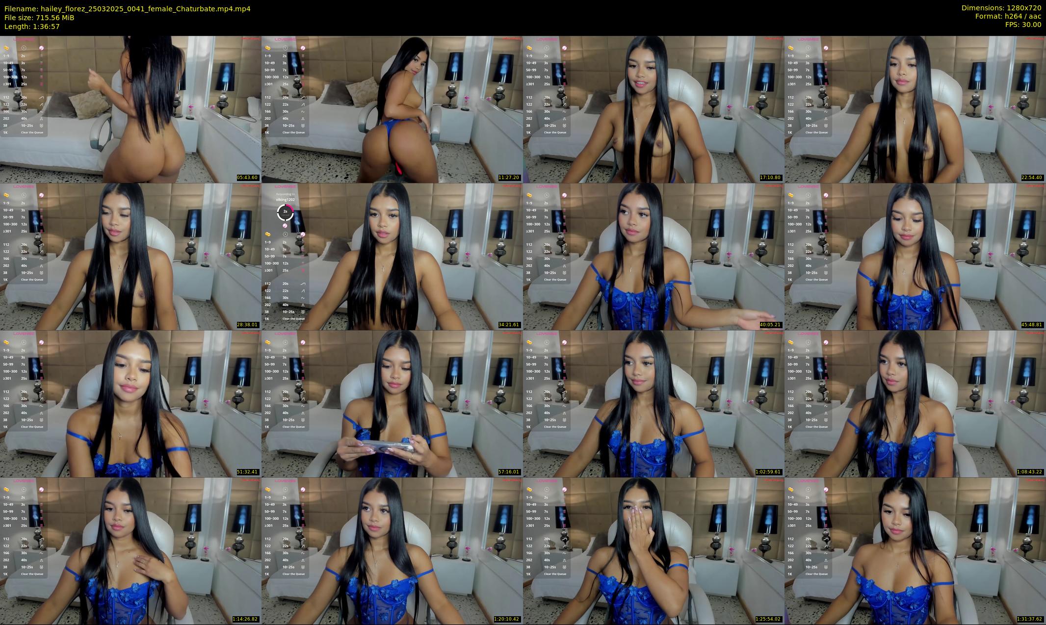 hailey_florez — 97 minute Chaturbate female cam show recording, 720p, Mar 25, 2025