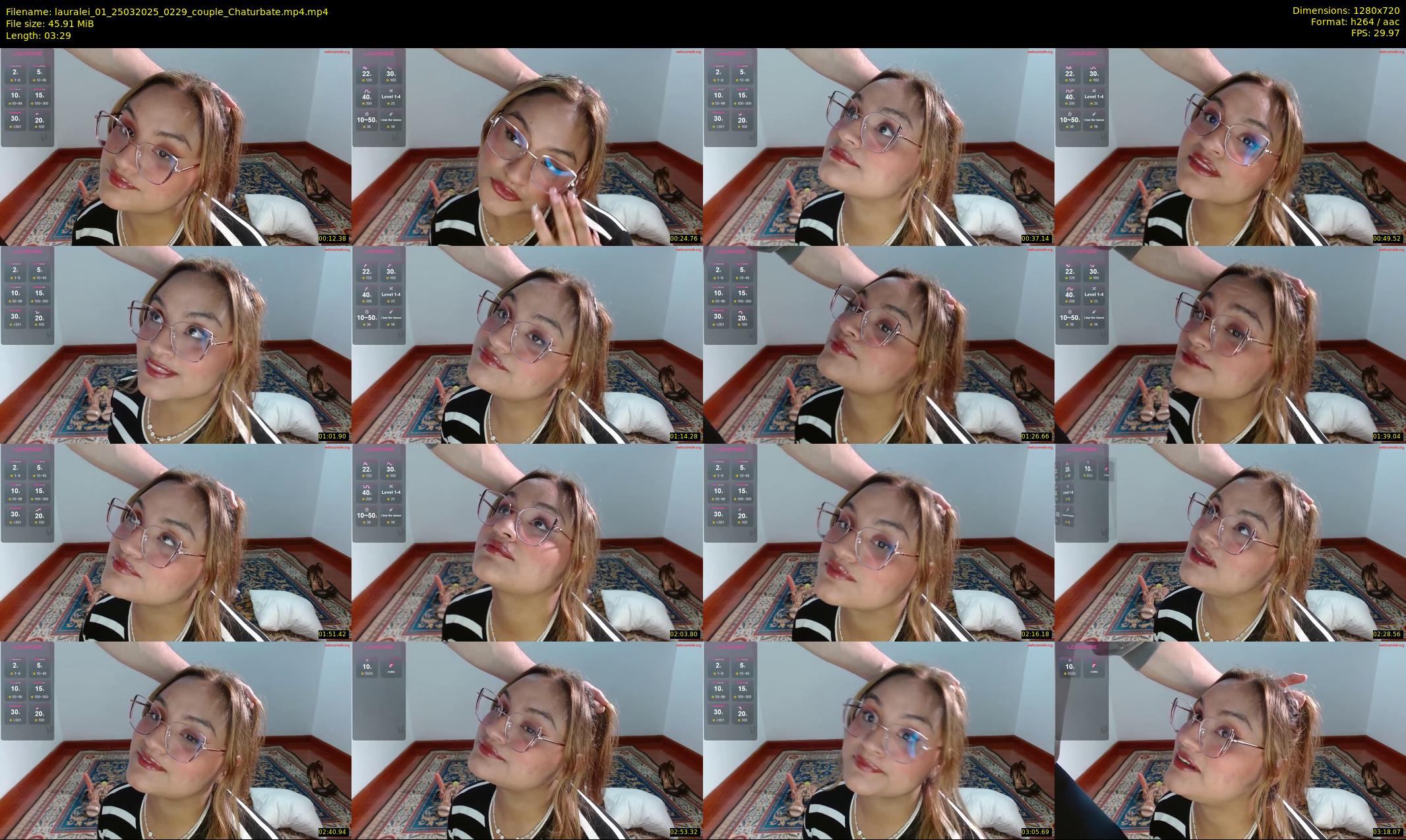 lauralei_01 — 4 minute Chaturbate couple cam show recording, 720p, Mar 25, 2025