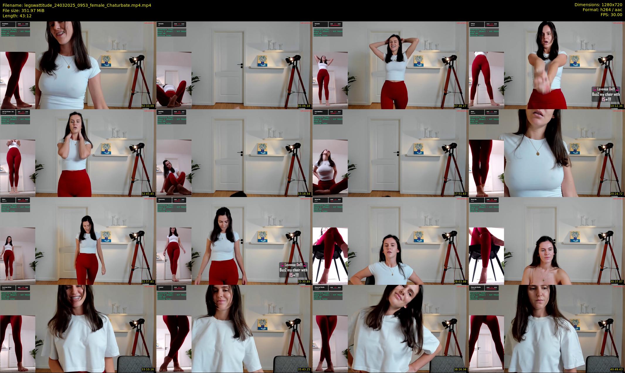 legswattitude — 44 minute Chaturbate female cam show recording, 720p, Mar 24, 2025