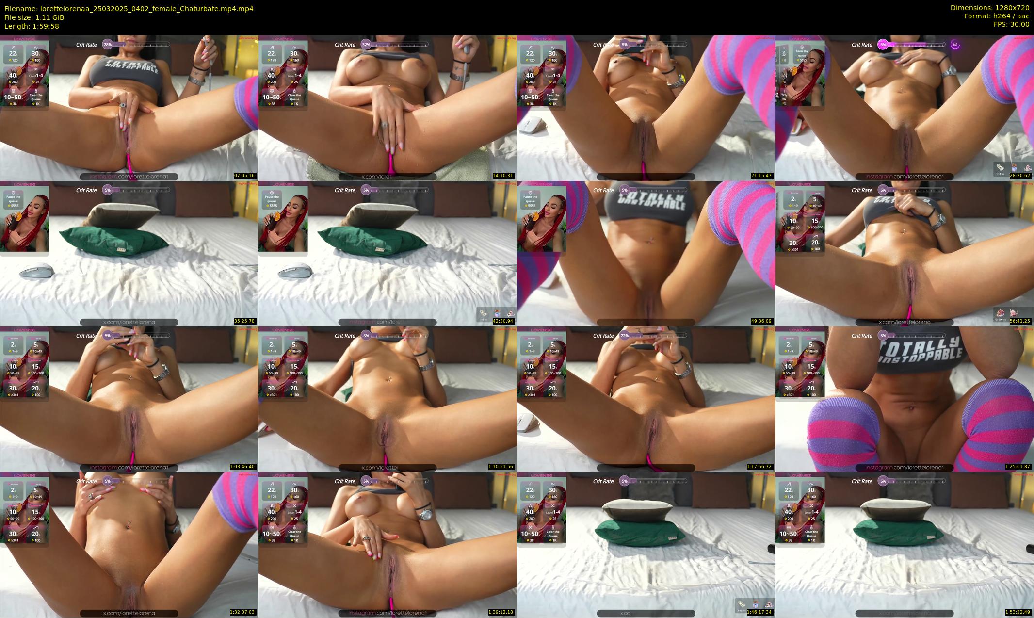 lorettelorenaa — 120 minute Chaturbate female cam show recording, 720p, Mar 25, 2025