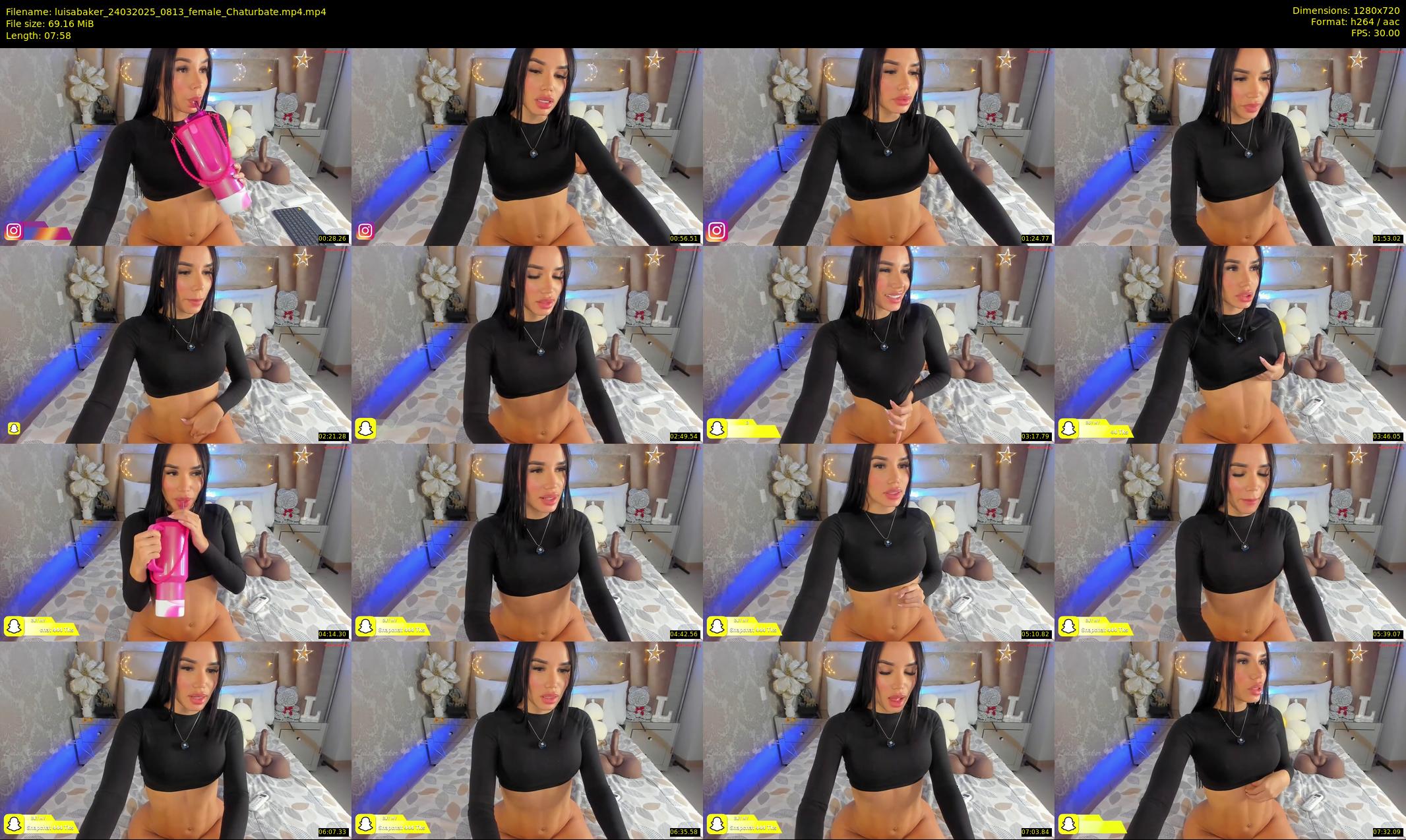 luisabaker — 8 minute Chaturbate female cam show recording, 720p, Mar 24, 2025