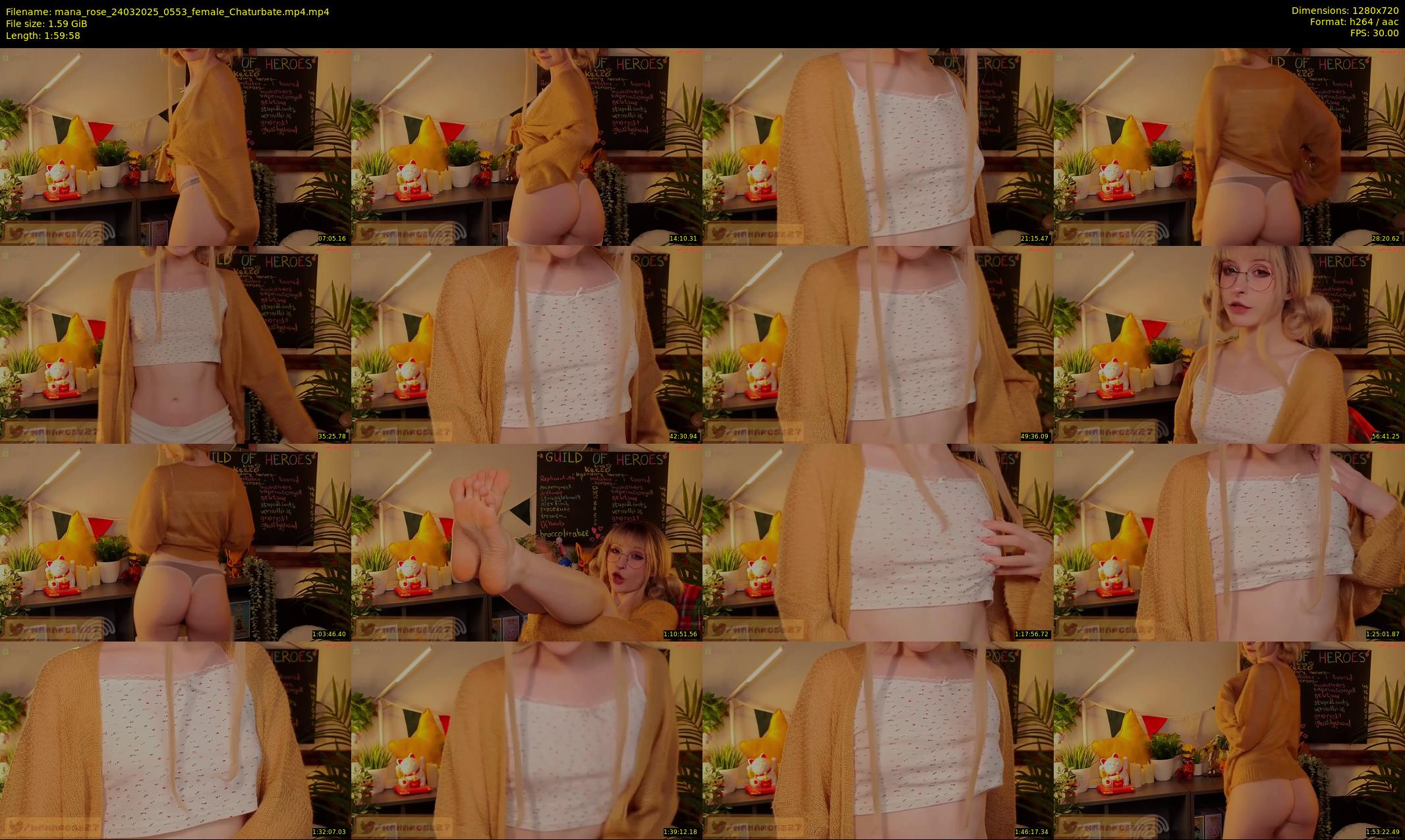 mana_rose — 120 minute Chaturbate female cam show recording, 720p, Mar 24, 2025