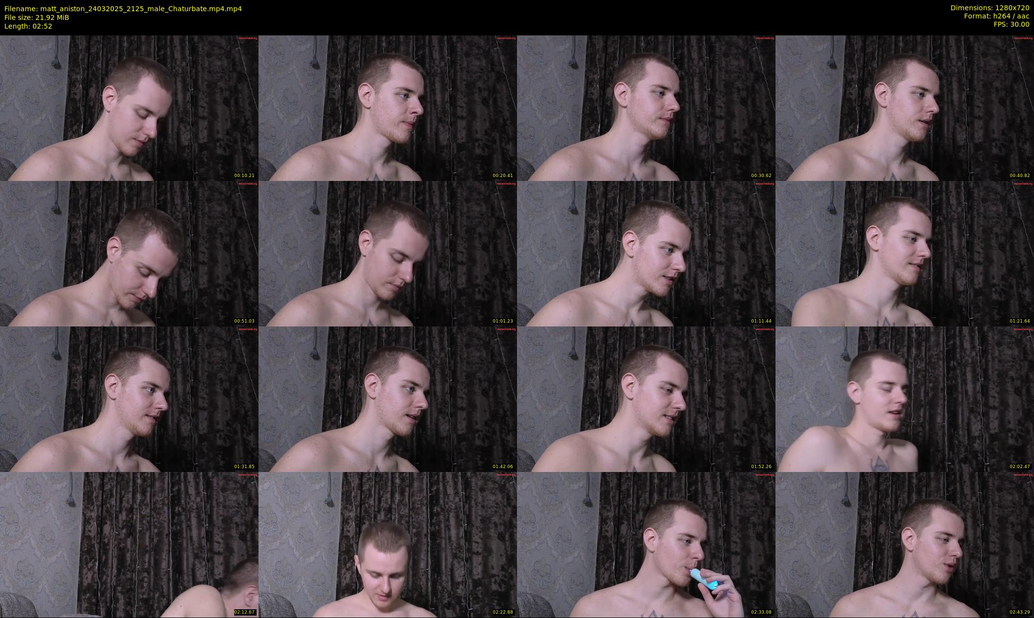 matt_aniston — 3 minute Chaturbate male cam show recording, 720p, Mar 24, 2025