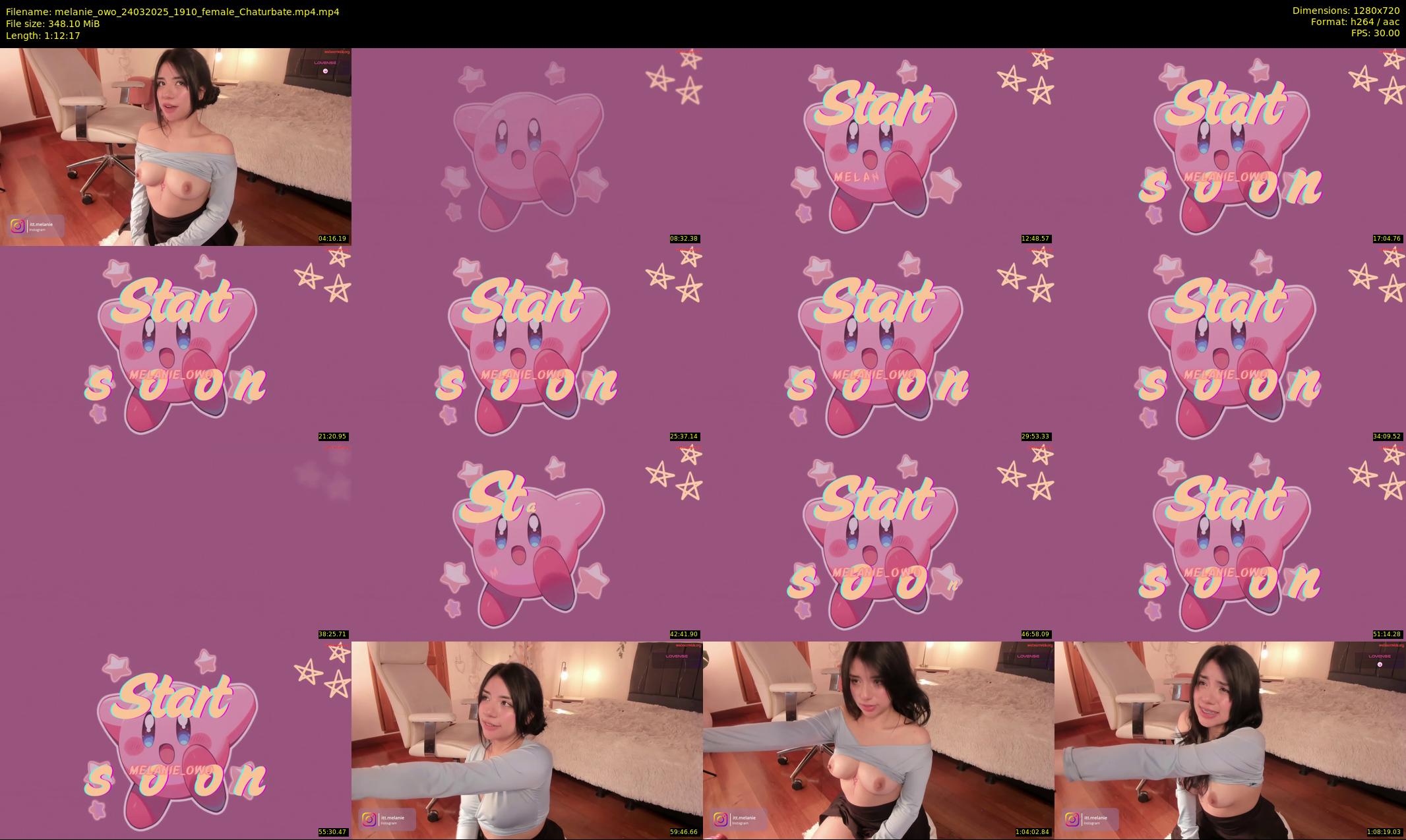 melanie_owo — 73 minute Chaturbate female cam show recording, 720p, Mar 24, 2025