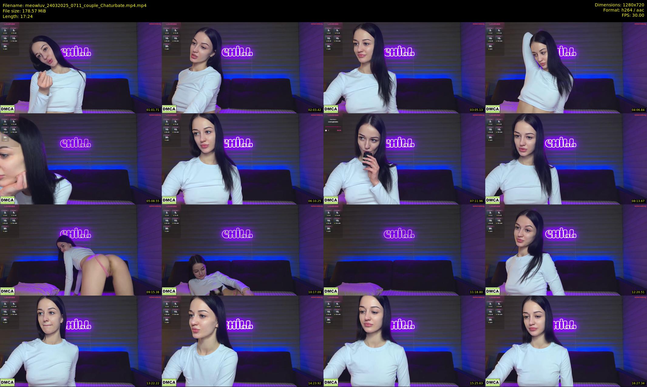 meowluv — 18 minute Chaturbate couple cam show recording, 720p, Mar 24, 2025