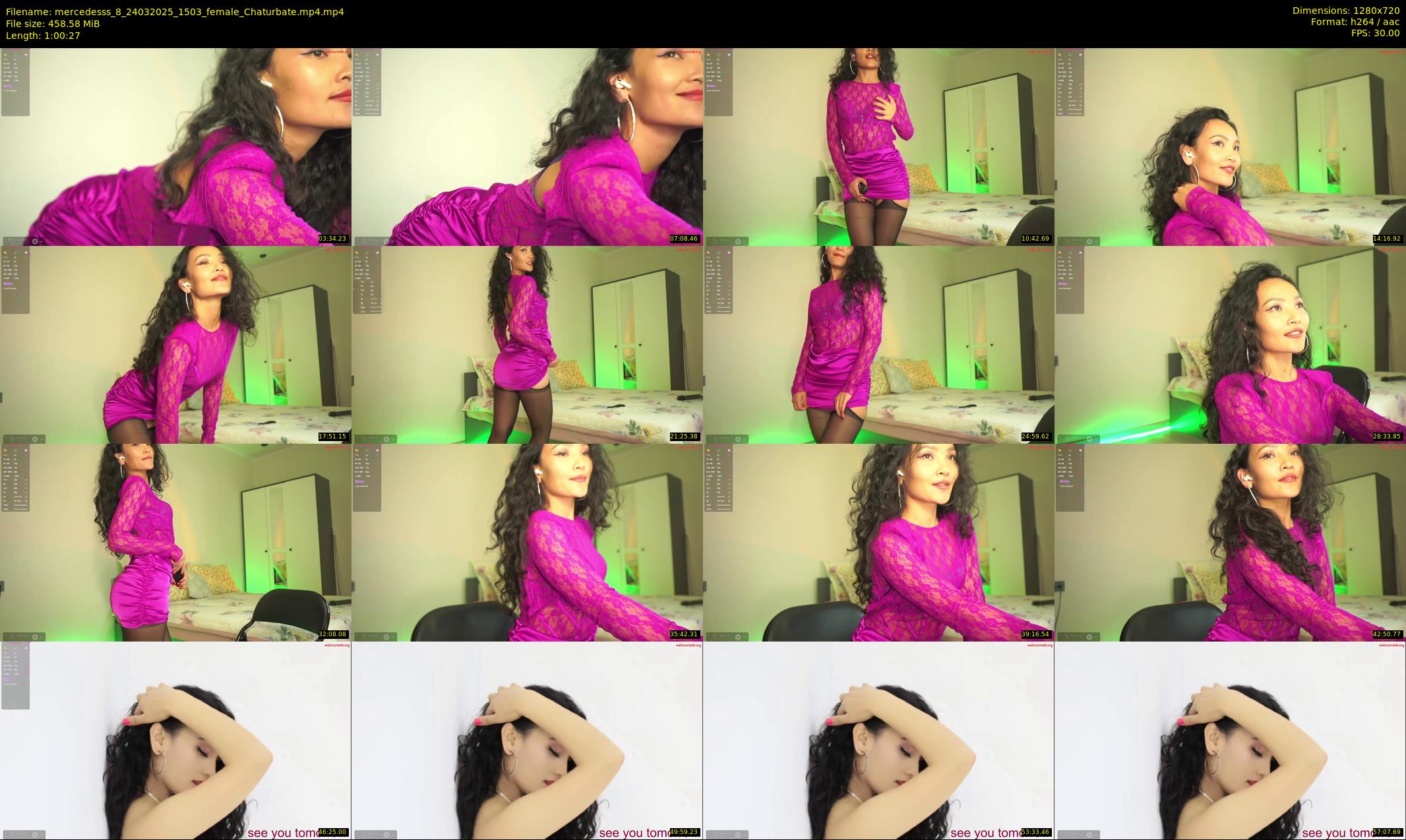 mercedesss_8 — 61 minute Chaturbate female cam show recording, 720p, Mar 24, 2025