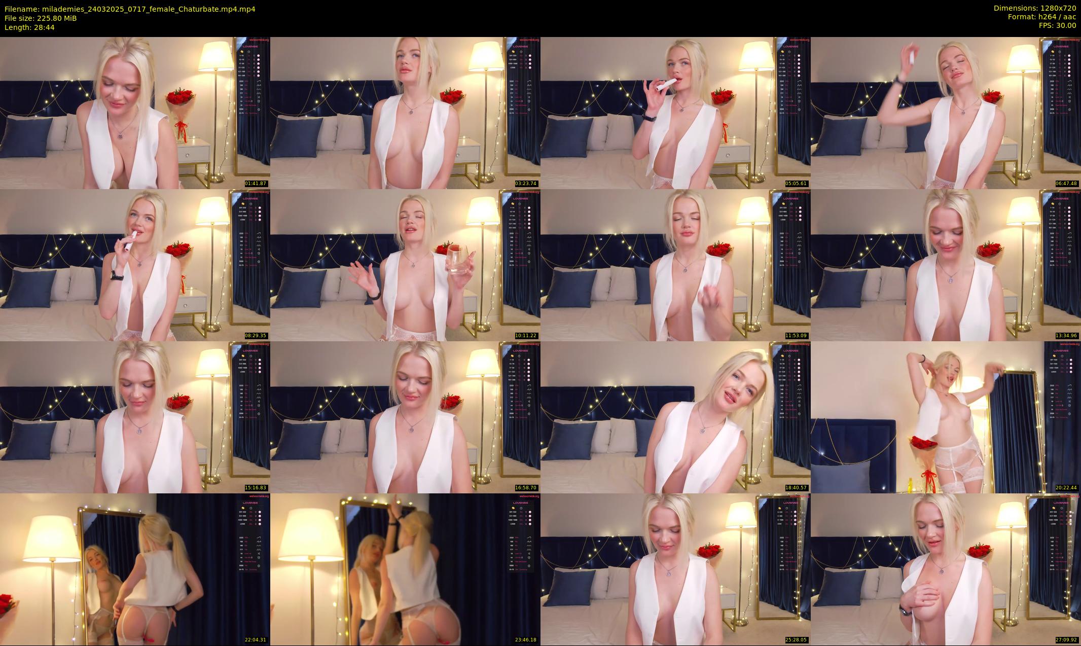 milademies — 29 minute Chaturbate female cam show recording, 720p, Mar 24, 2025