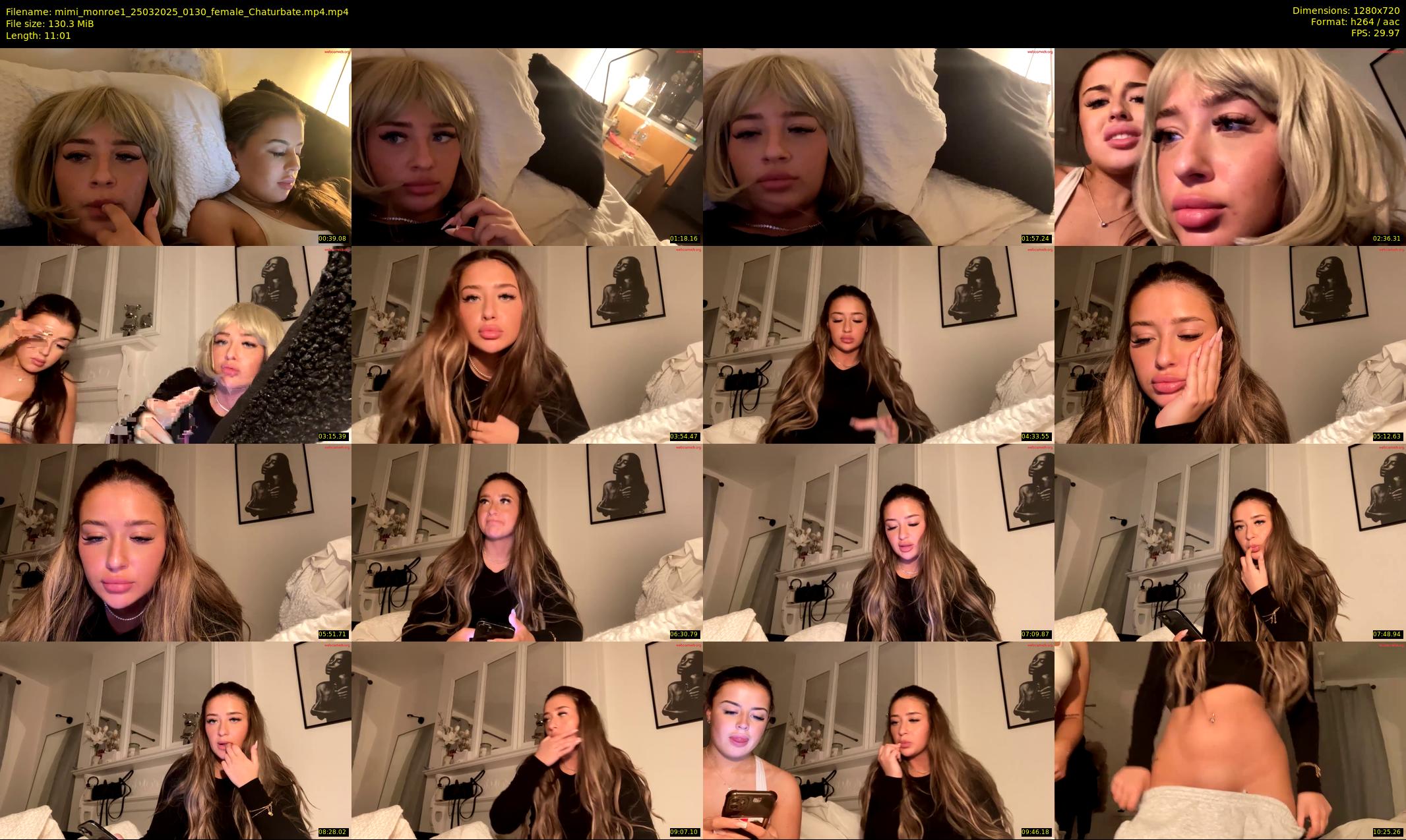 mimi_monroe1 — 12 minute Chaturbate female cam show recording, 720p, Mar 25, 2025