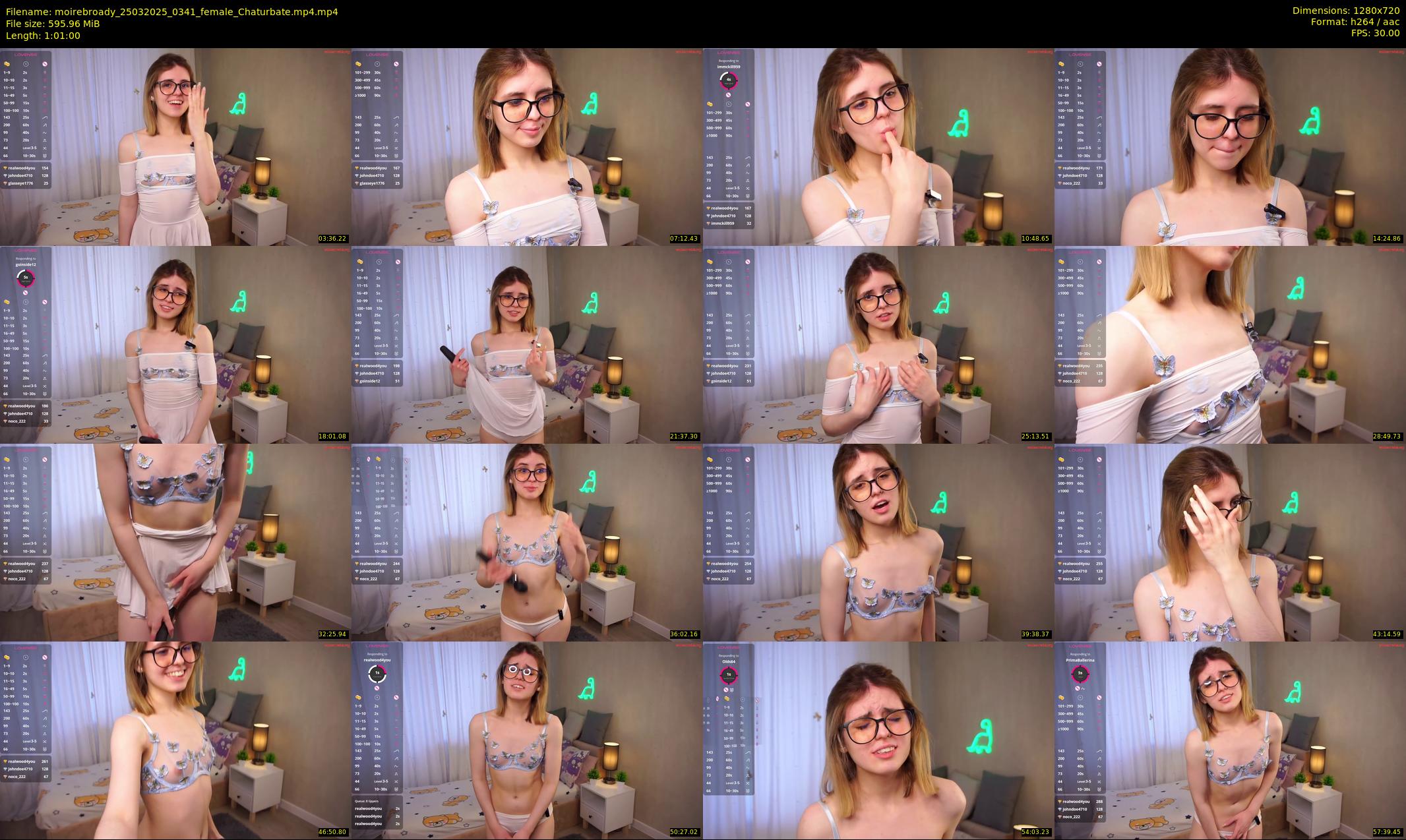 moirebroady — 61 minute Chaturbate female cam show recording, 720p, Mar 25, 2025