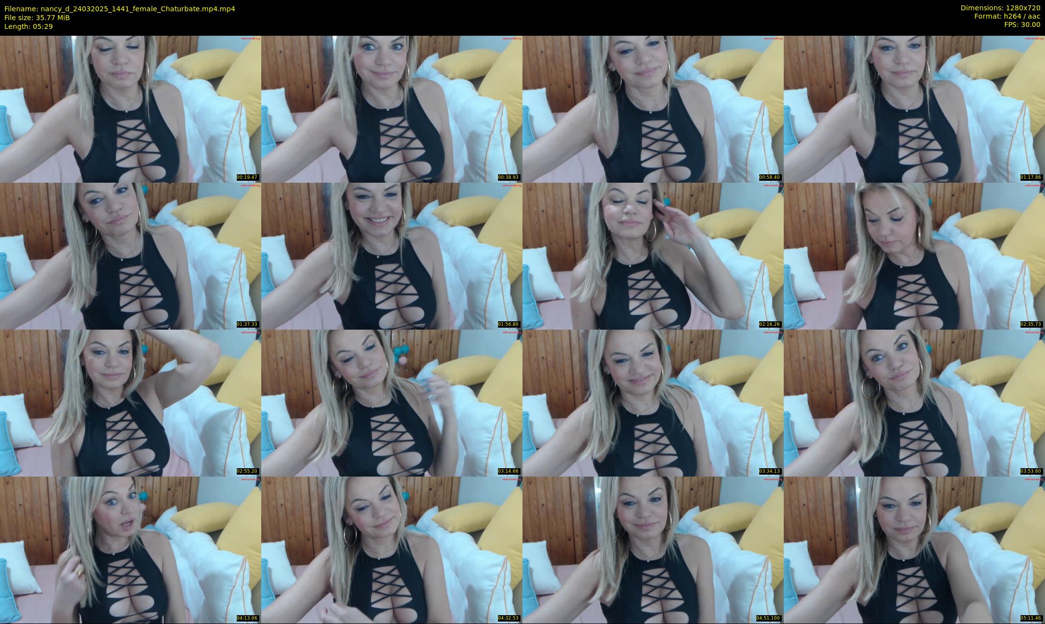 nancy_d — 6 minute Chaturbate female cam show recording, 720p, Mar 24, 2025