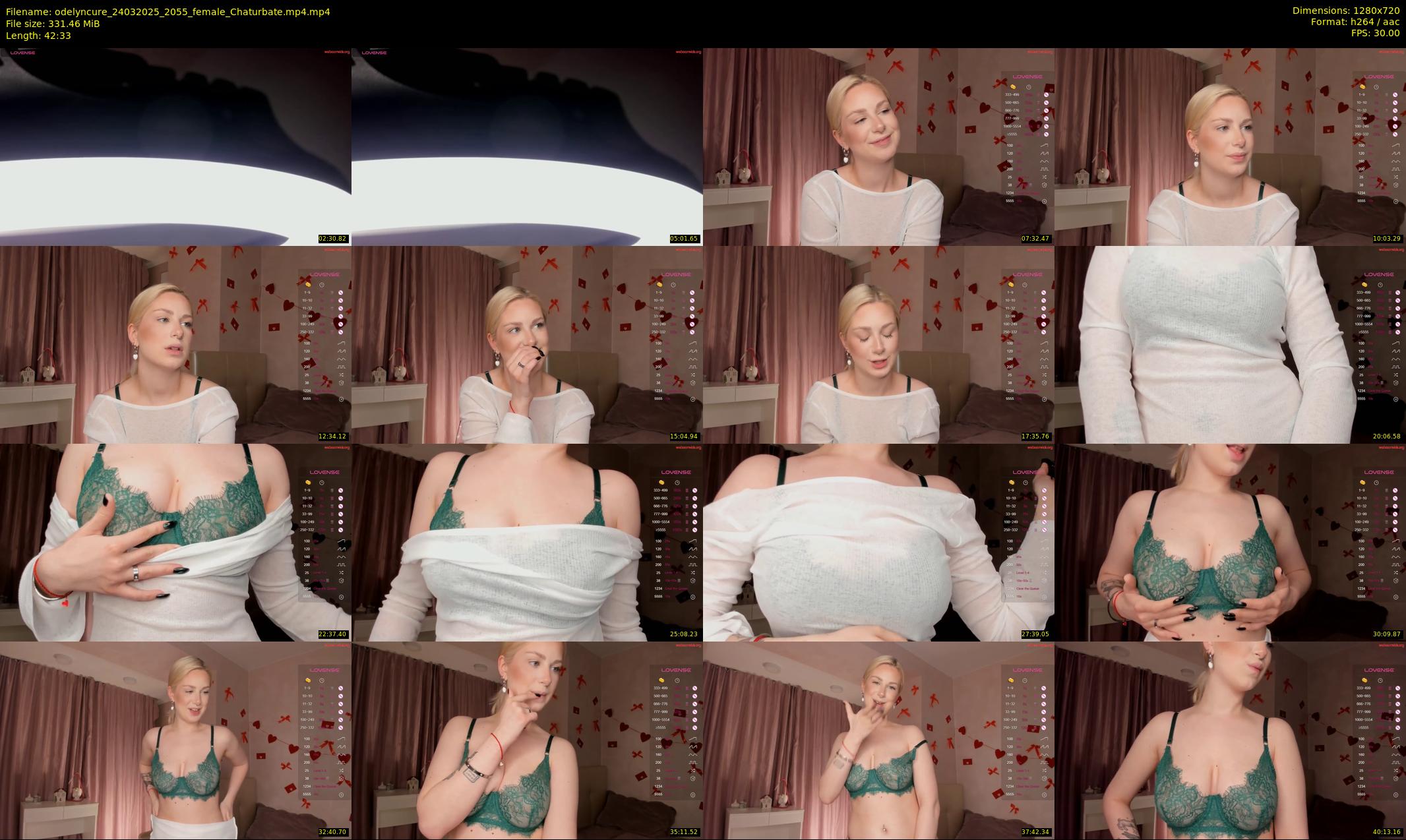odelyncure — 43 minute Chaturbate female cam show recording, 720p, Mar 24, 2025