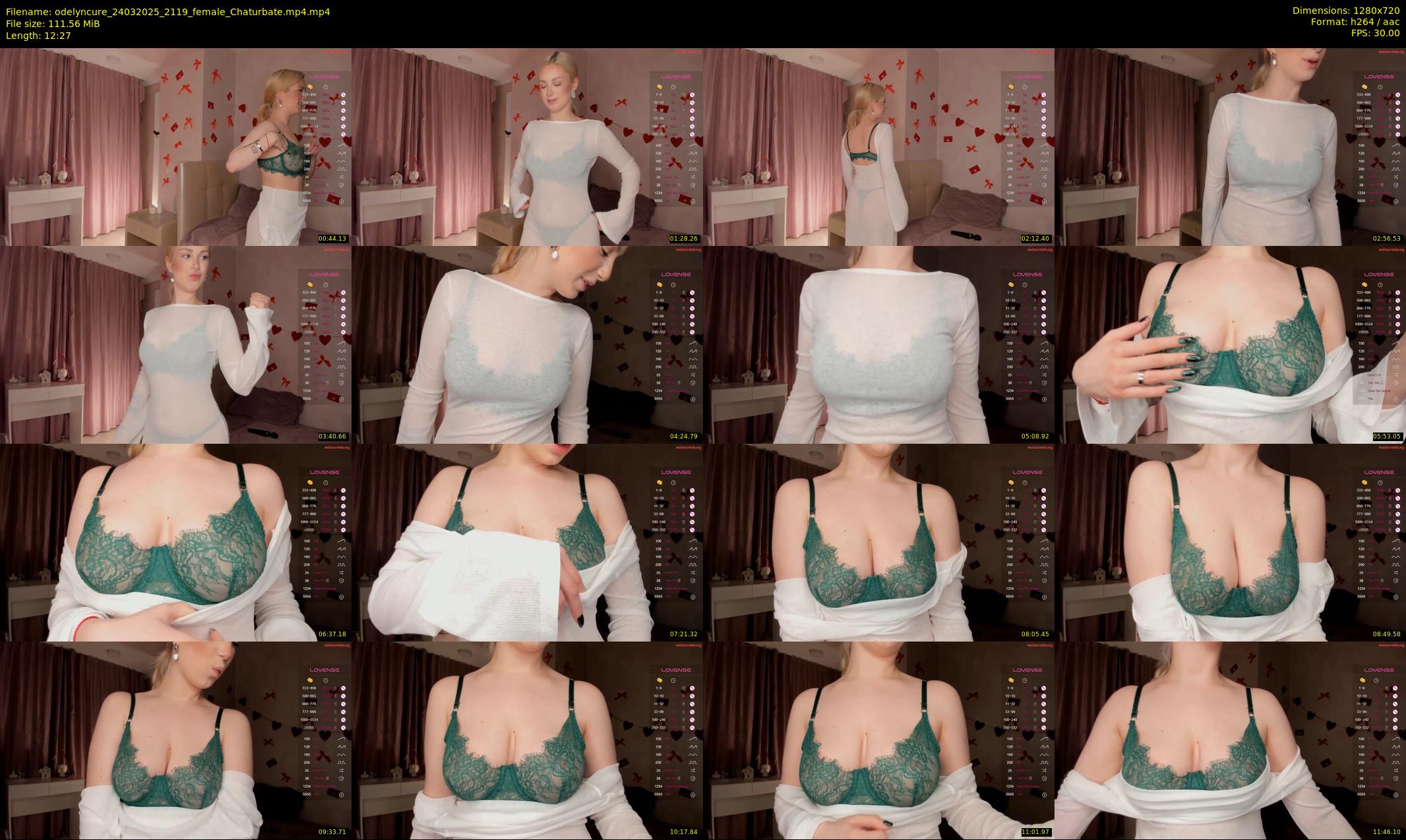 odelyncure — 13 minute Chaturbate female cam show recording, 720p, Mar 24, 2025