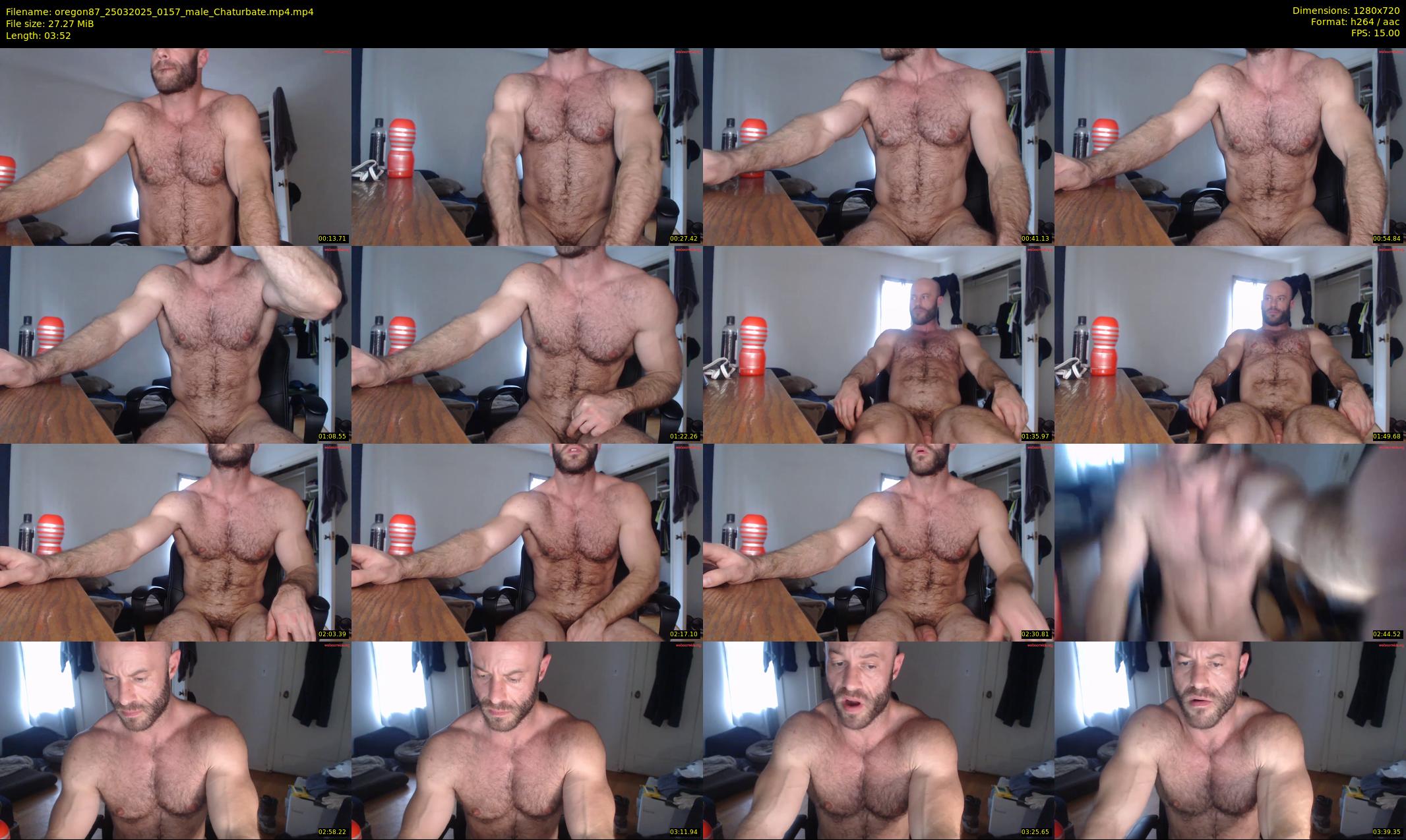 oregon87 — 4 minute Chaturbate male cam show recording, 720p, Mar 25, 2025