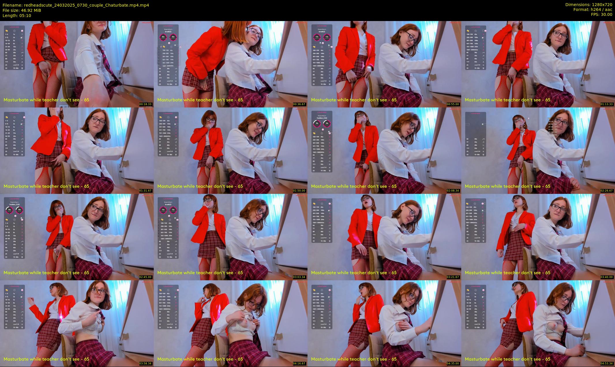 redheadscute — 6 minute Chaturbate couple cam show recording, 720p, Mar 24, 2025