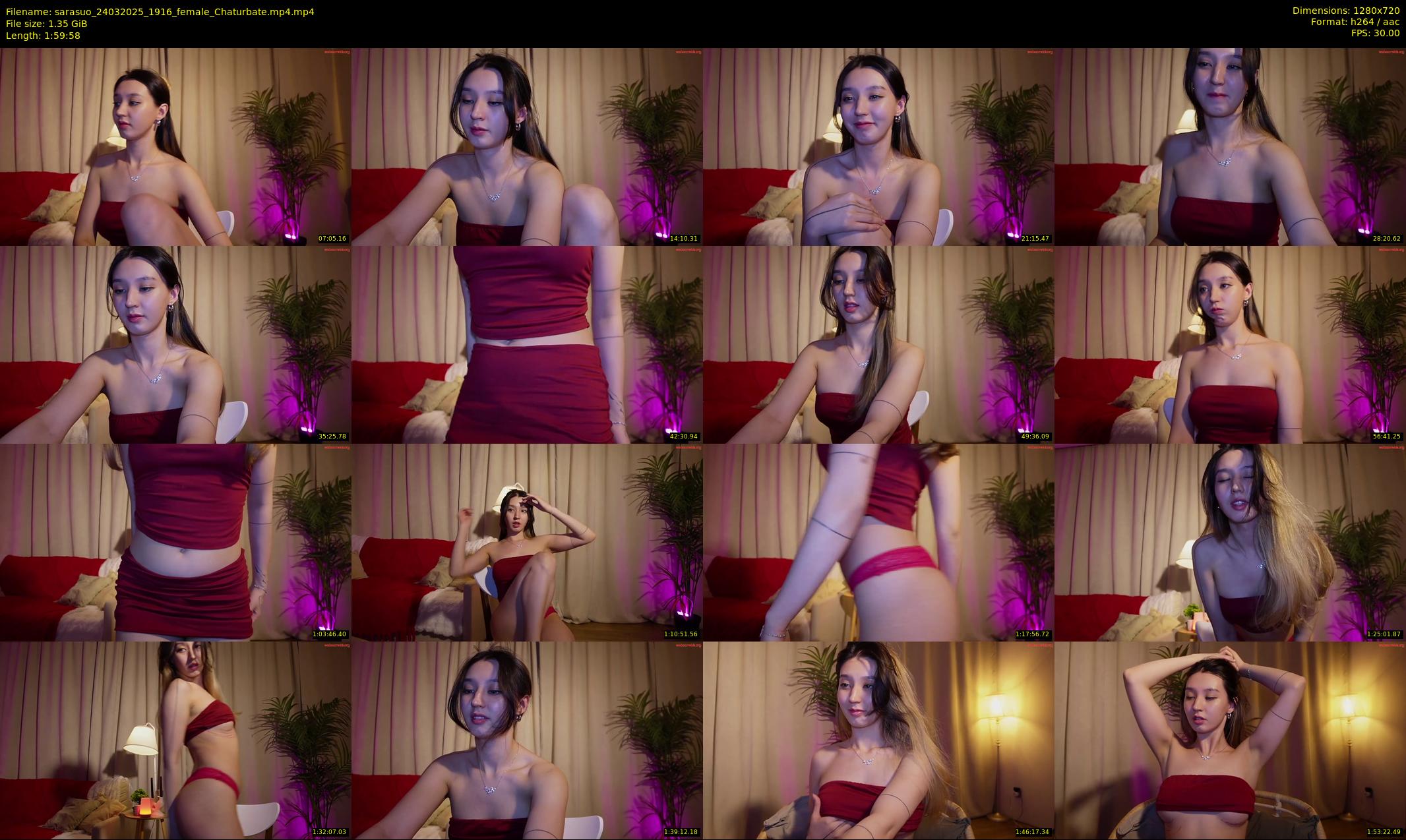 sarasuo — 120 minute Chaturbate female cam show recording, 720p, Mar 24, 2025