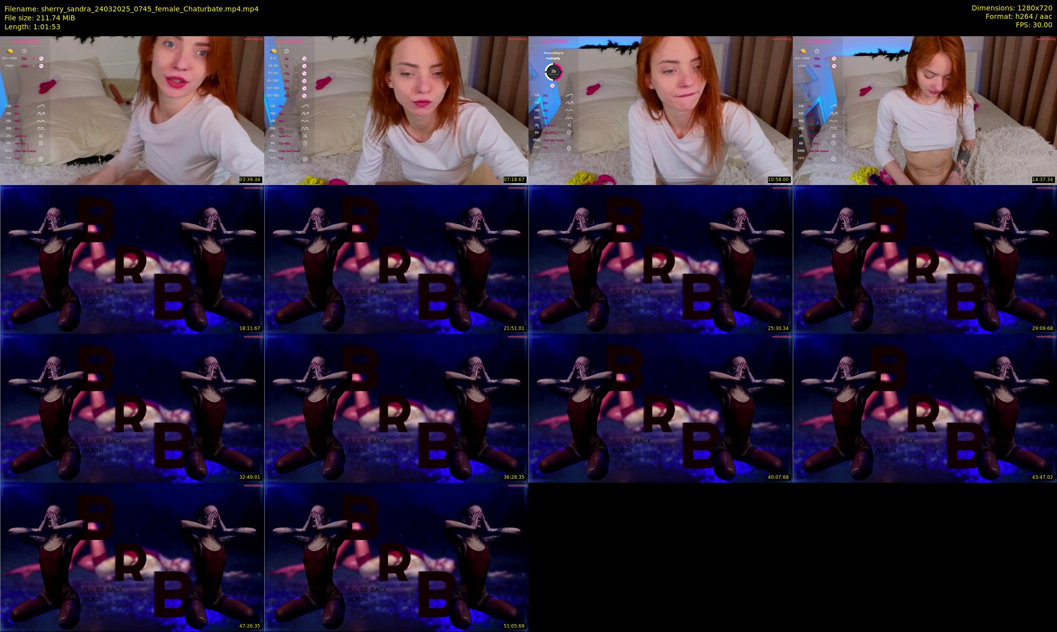 sherry_sandra — 62 minute Chaturbate female cam show recording, 720p, Mar 24, 2025
