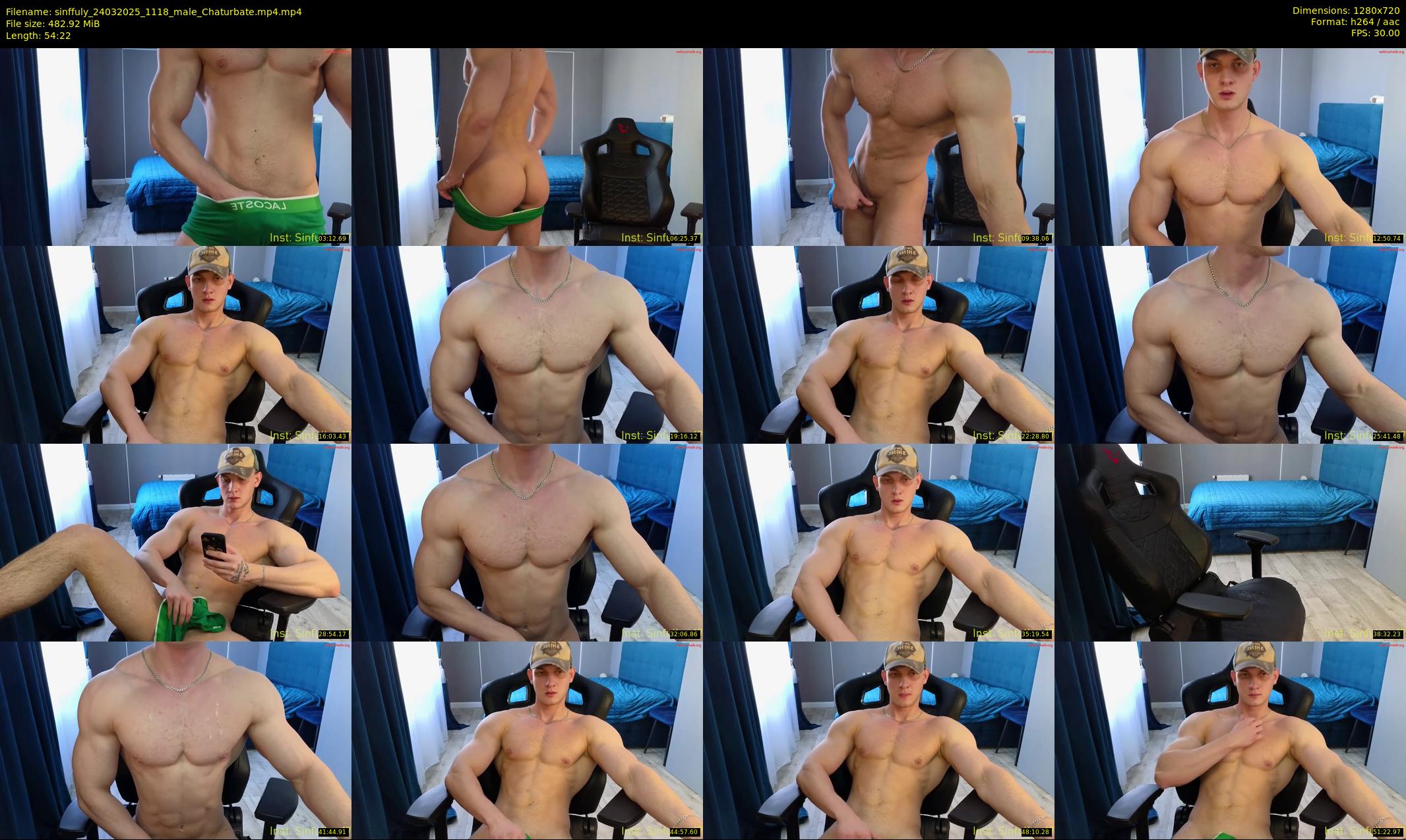 sinffuly — 55 minute Chaturbate male cam show recording, 720p, Mar 24, 2025