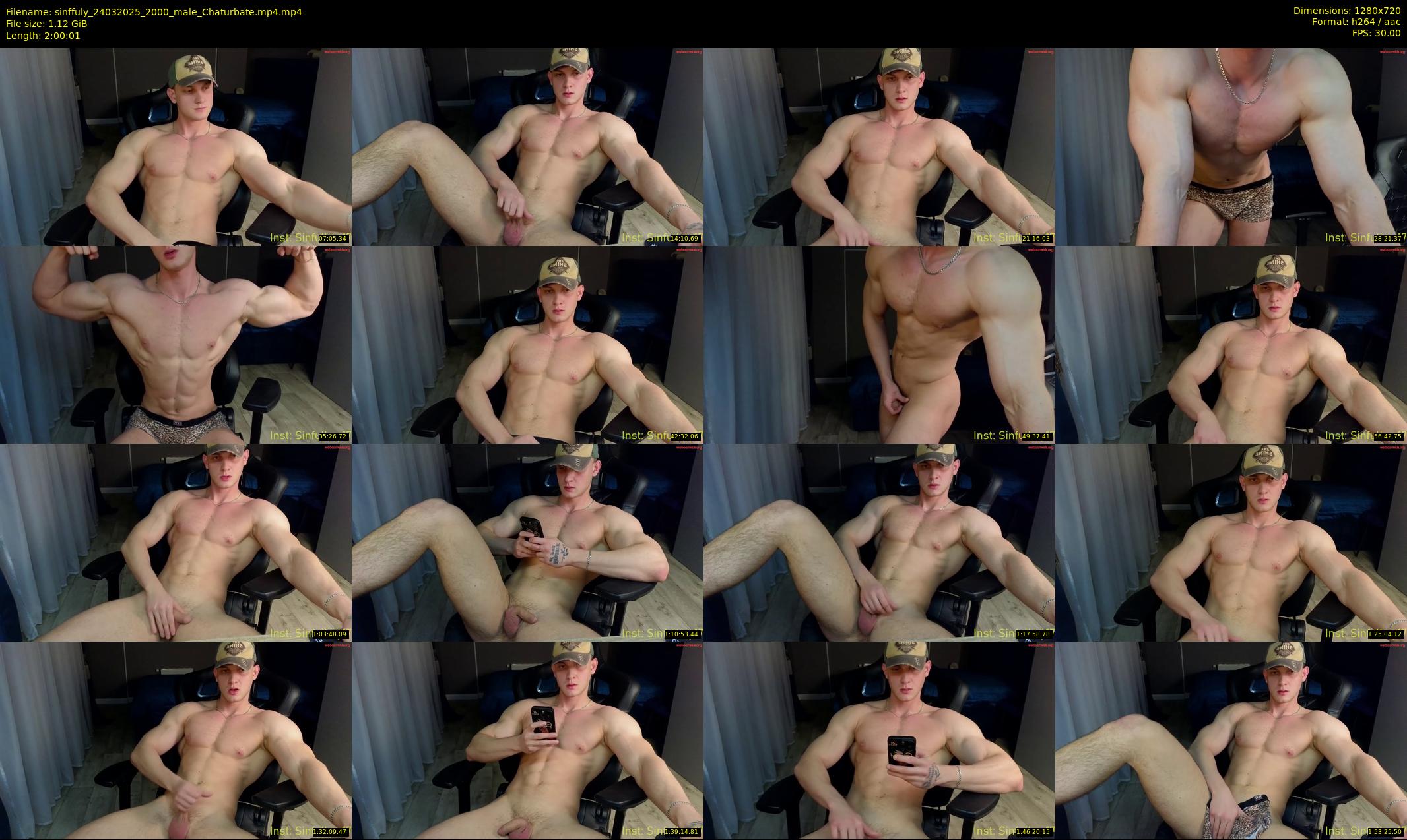 sinffuly — 121 minute Chaturbate male cam show recording, 720p, Mar 24, 2025