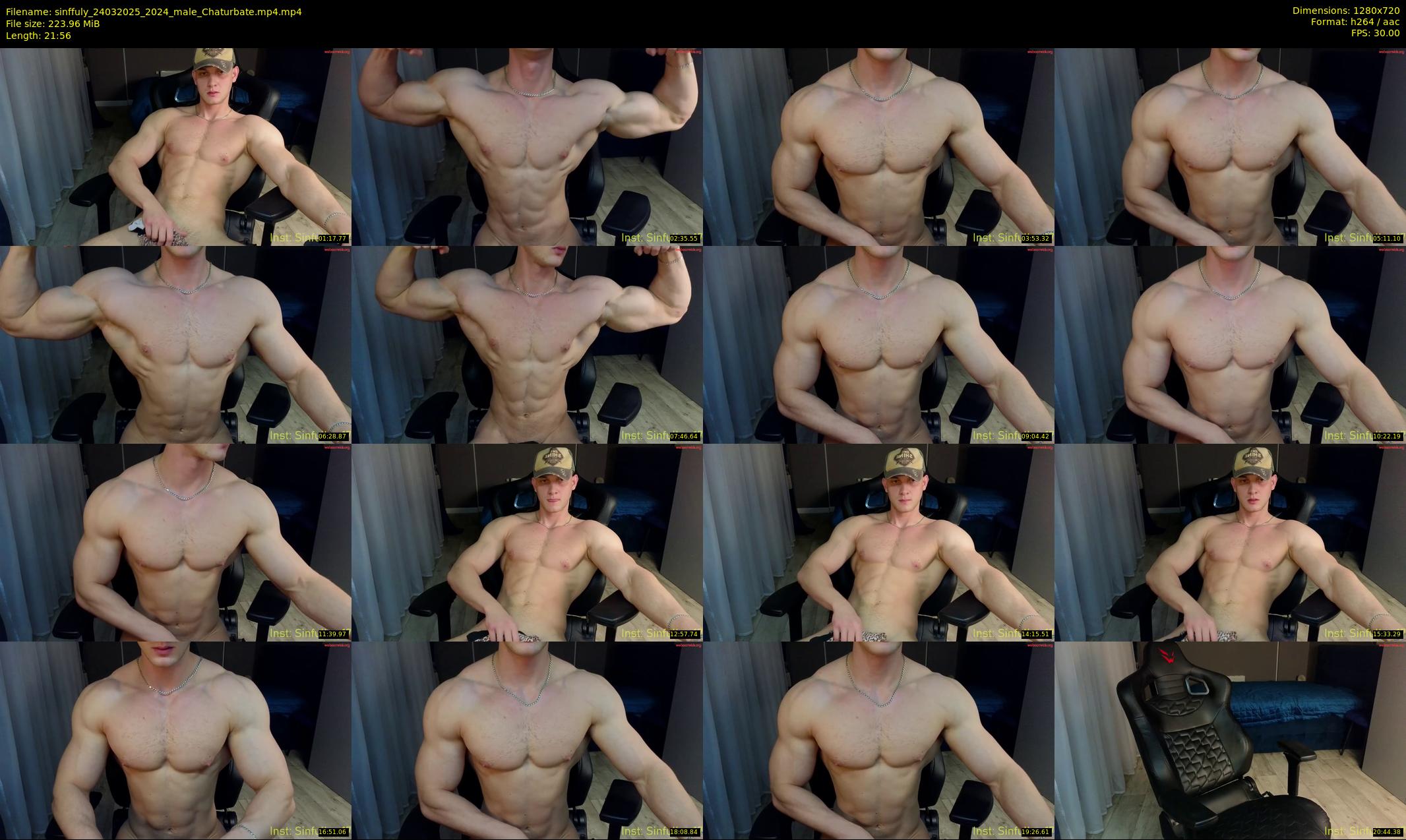 sinffuly — 22 minute Chaturbate male cam show recording, 720p, Mar 24, 2025