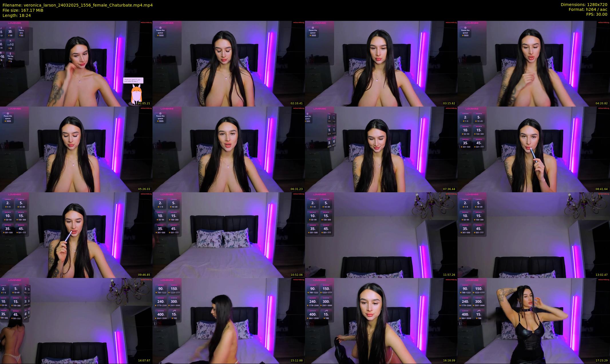 veronica_larson — 19 minute Chaturbate female cam show recording, 720p, Mar 24, 2025
