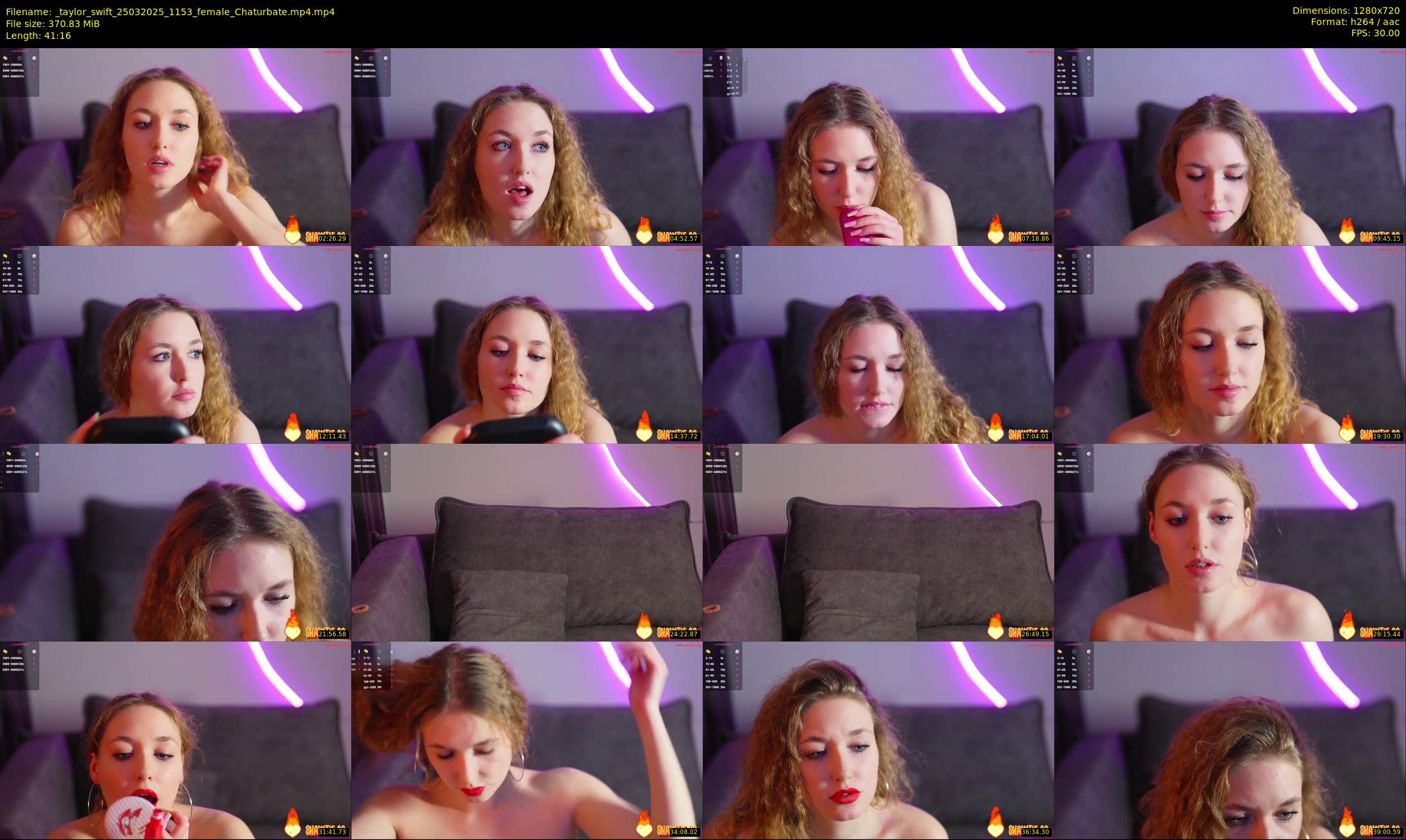 _taylor_swift — 42 minute Chaturbate female cam show recording, 720p, Mar 25, 2025