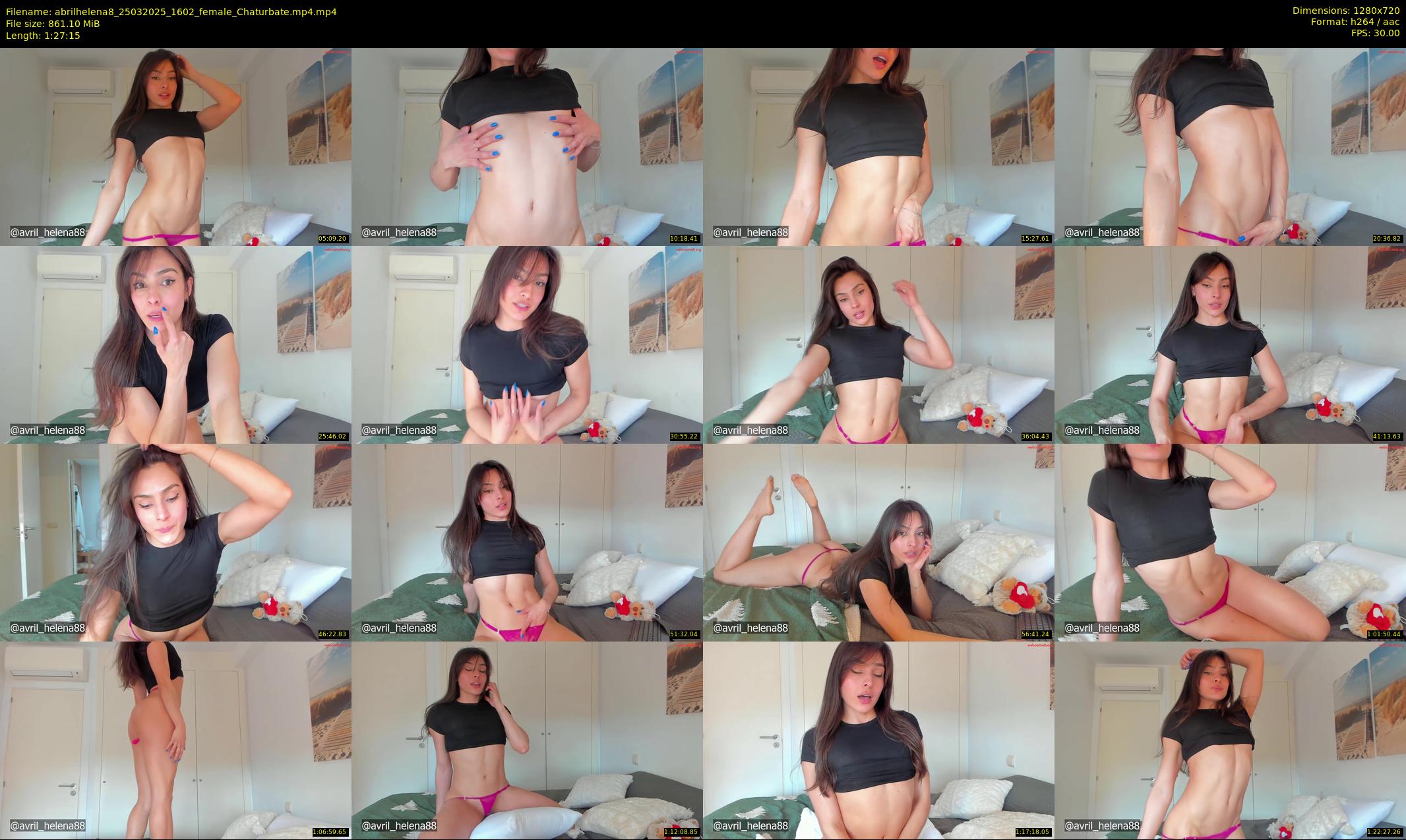abrilhelena8 — 88 minute Chaturbate female cam show recording, 720p, Mar 25, 2025