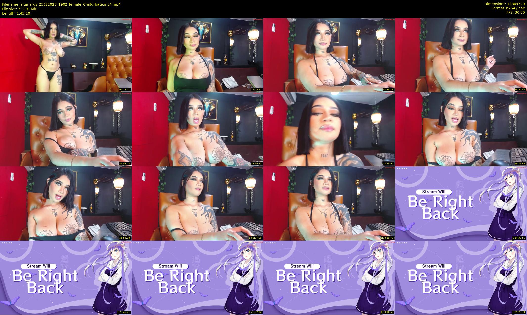 aitanarus — 106 minute Chaturbate female cam show recording, 720p, Mar 25, 2025