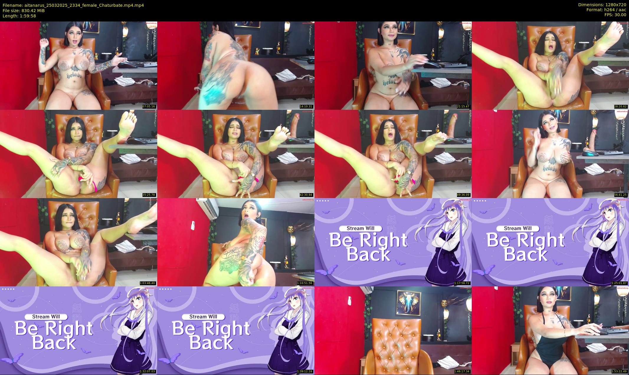aitanarus — 120 minute Chaturbate female cam show recording, 720p, Mar 25, 2025