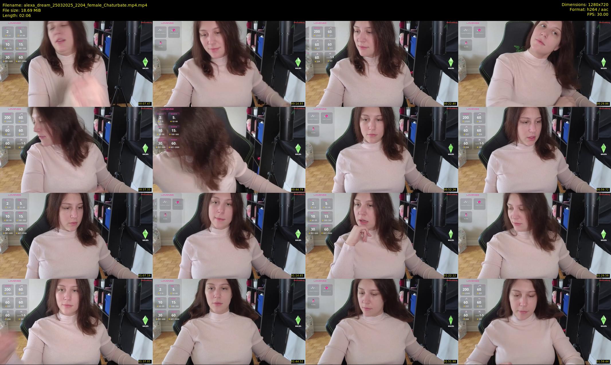alexa_dream — 3 minute Chaturbate female cam show recording, 720p, Mar 25, 2025