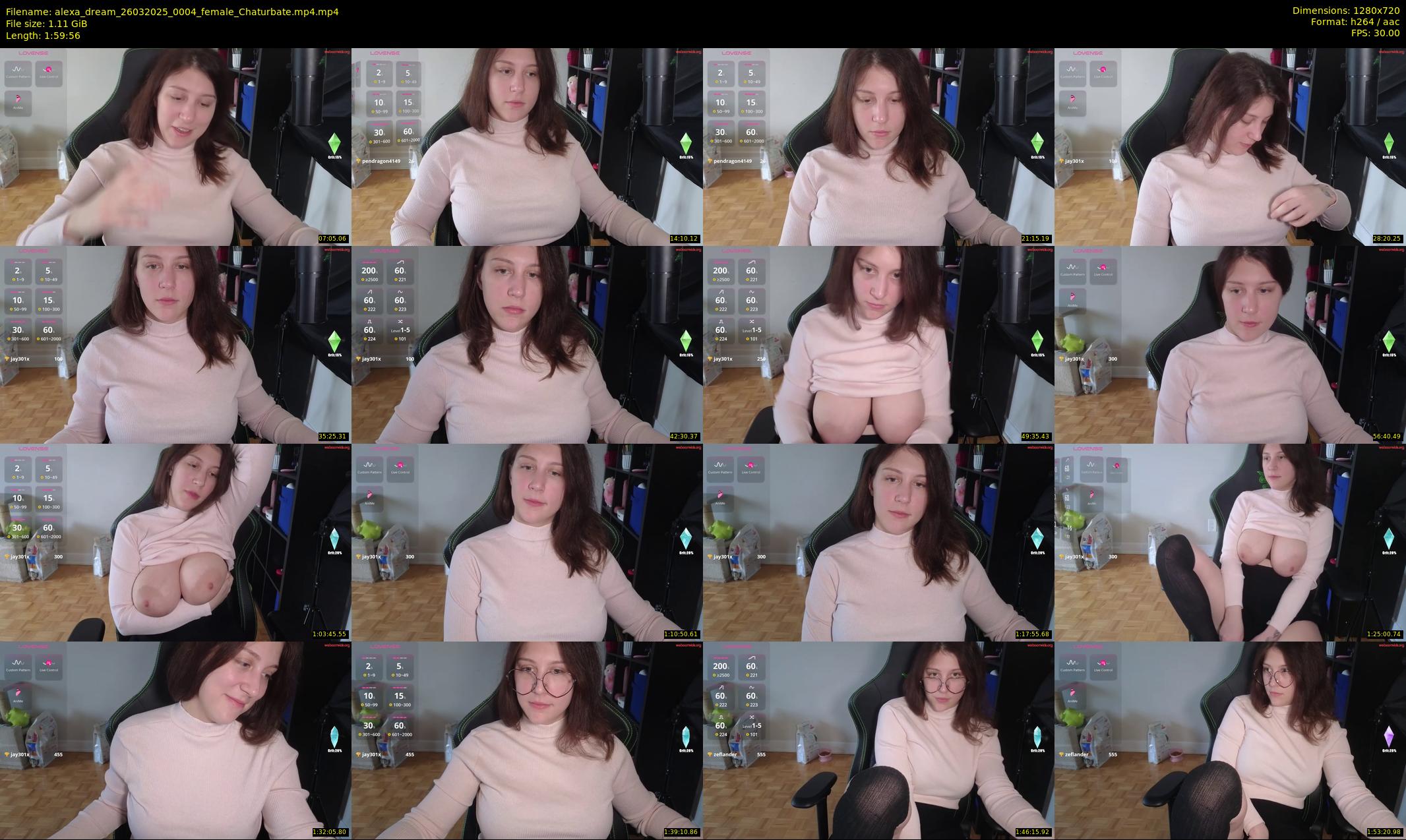 alexa_dream — 120 minute Chaturbate female cam show recording, 720p, Mar 26, 2025