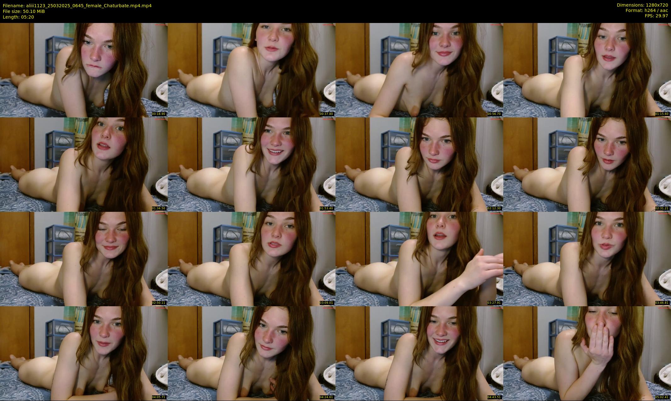 aliii1123 — 6 minute Chaturbate female cam show recording, 720p, Mar 25, 2025