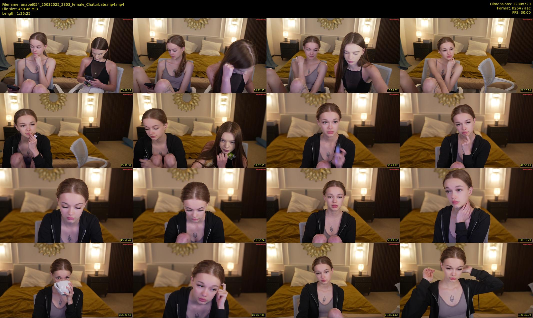 anabel054 — 87 minute Chaturbate female cam show recording, 720p, Mar 25, 2025