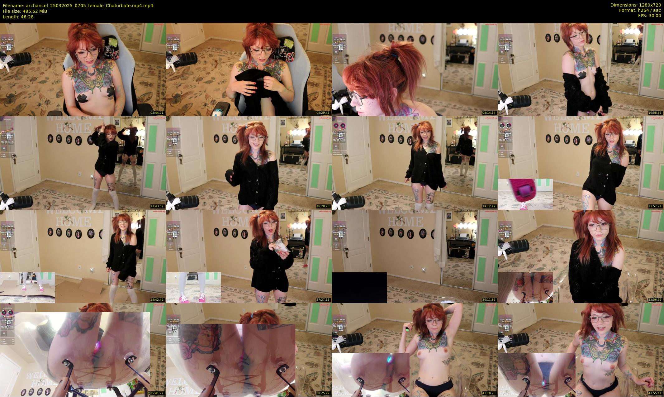 archancel — 47 minute Chaturbate female cam show recording, 720p, Mar 25, 2025